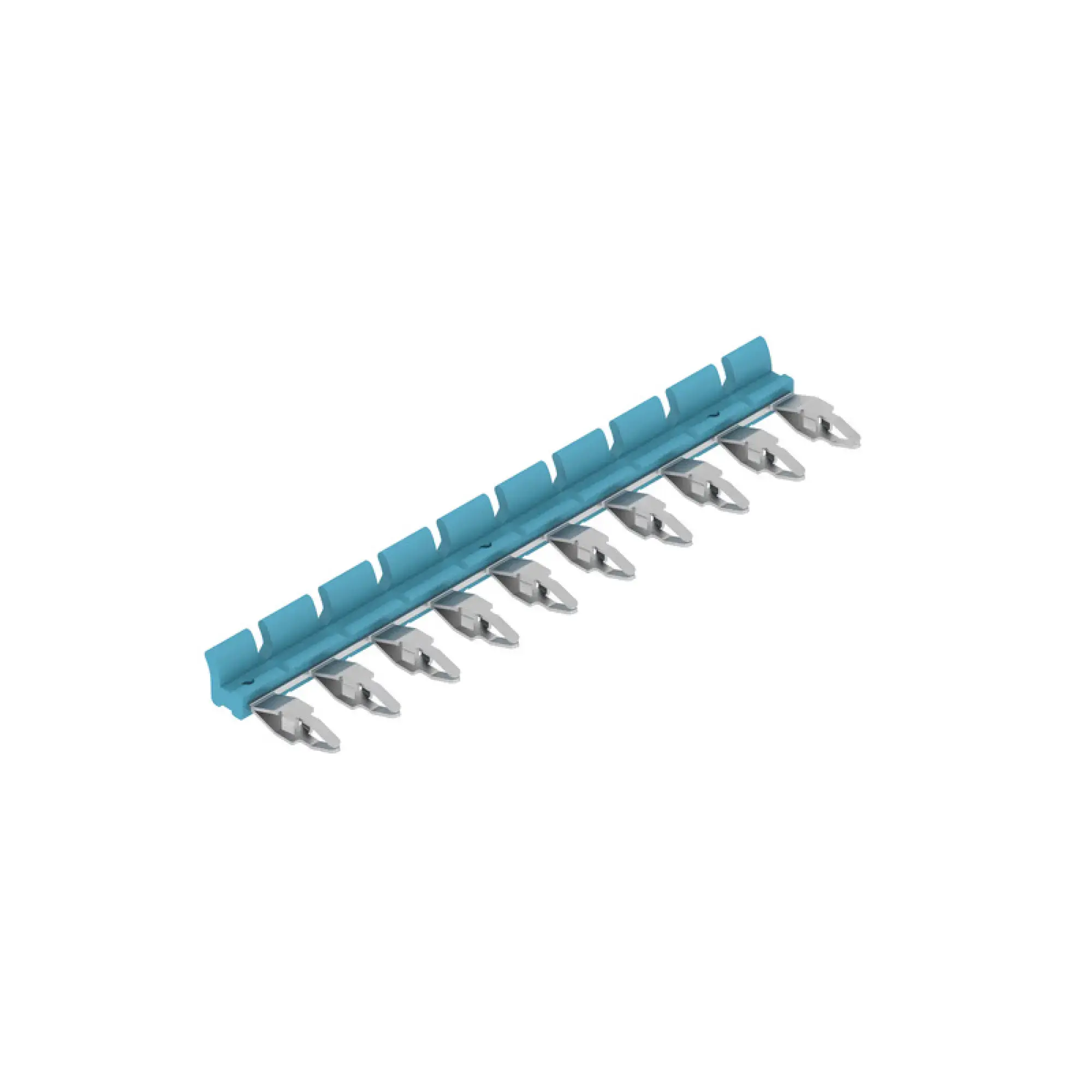 Weidmüller 2556440000 Cross-connector (relay), blue, 17.5 A, can be cut to length, Number of poles: 10, Pitch in mm: 6.40 (img_001)