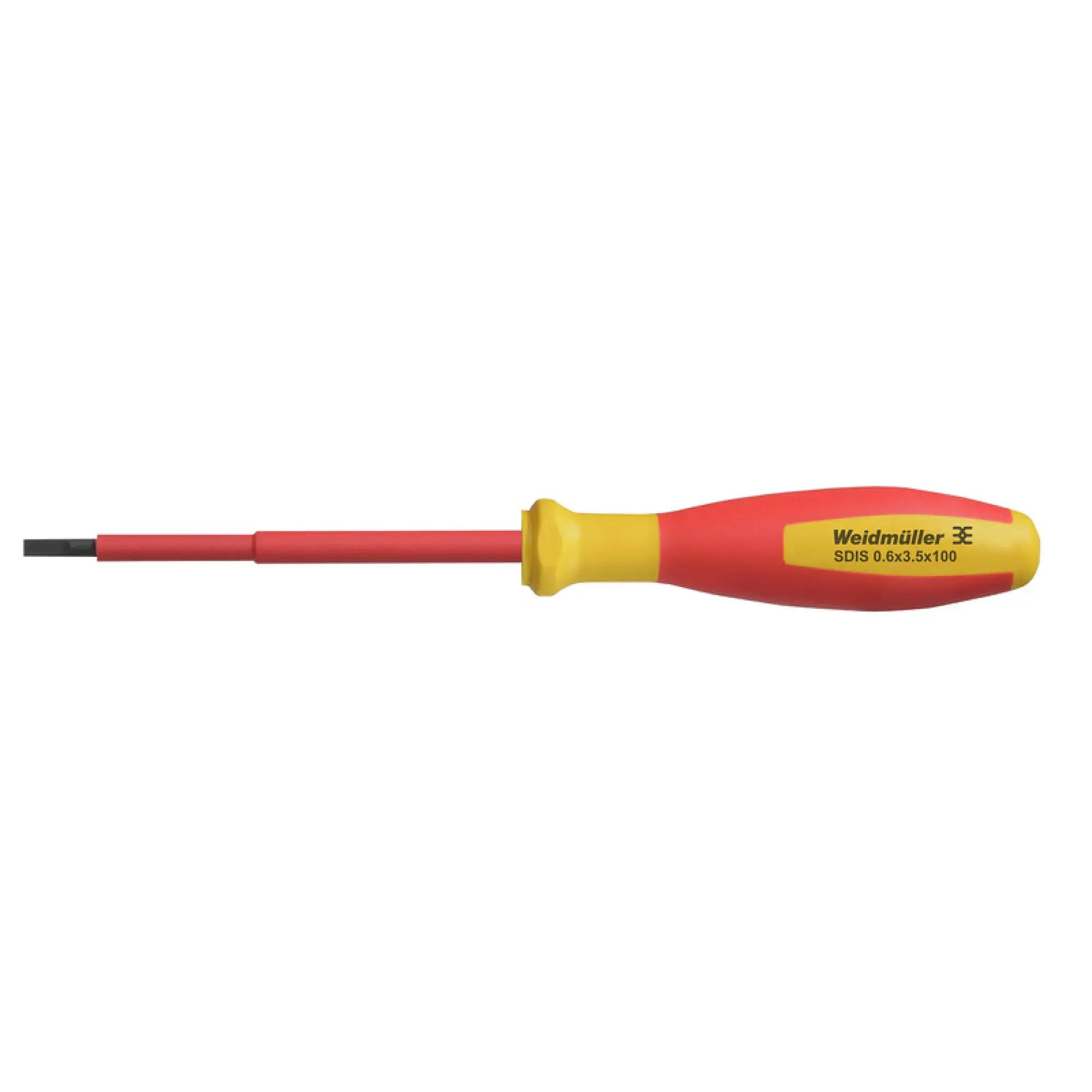 Weidmüller 2749810000 Slotted screwdriver, Blade thickness (A): 0.6 mm, Blade width (B): 3.5 mm, Blade length: 100 mm, Form: Slotted (img_001)