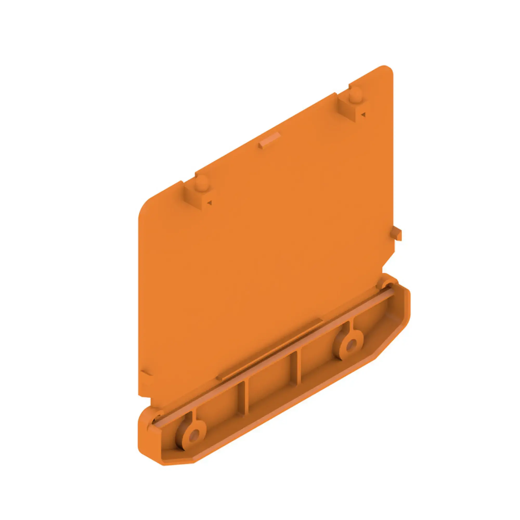 Weidmüller 1185560000 End plate (Profile housing), Width: 22 , IP20 in installed state, PA 66, orange (img_001)