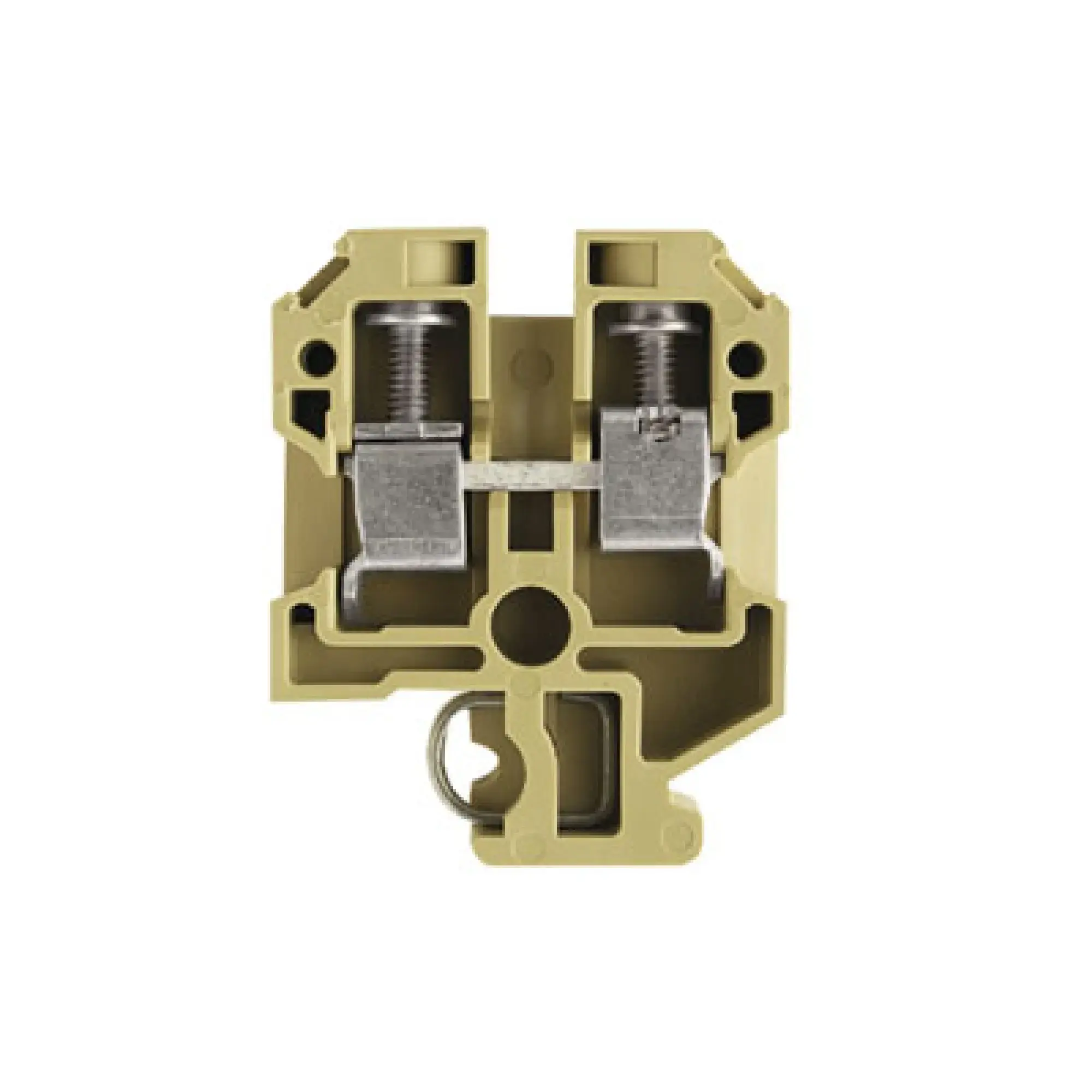 Weidmüller 0193260000 Feed-through terminal block, Screw connection, beige / yellow, 6 mm², 41 A, 800 V, Number of connections: 2 (img_001)