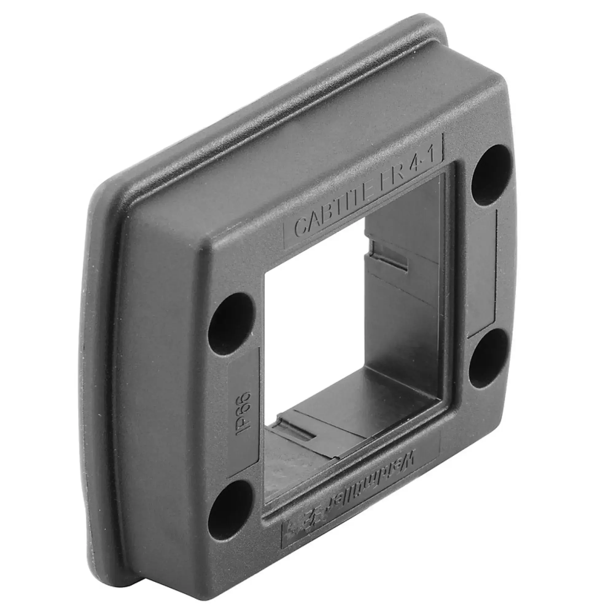 Weidmüller 2583490000 Sealing frame (Cable entries system), Cabtite (cable entry system), Polyamide, glass fibre-reinforced, Deep black, 81 x 70 x 19.6 mm, -40 °C…120 °C, I (img_001)