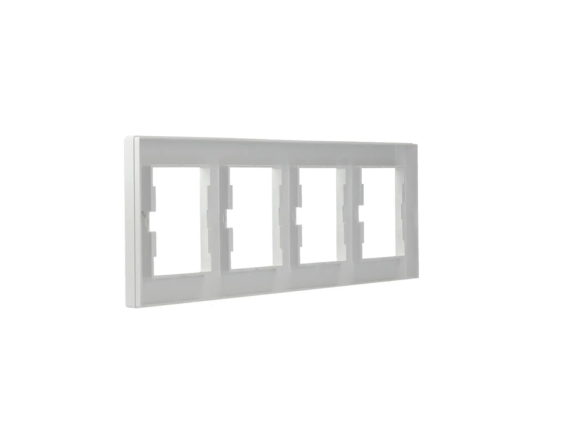 Schneider Electric EPH5800421D 4-Gang Frame Horizontal, white, Asfora (img_007)