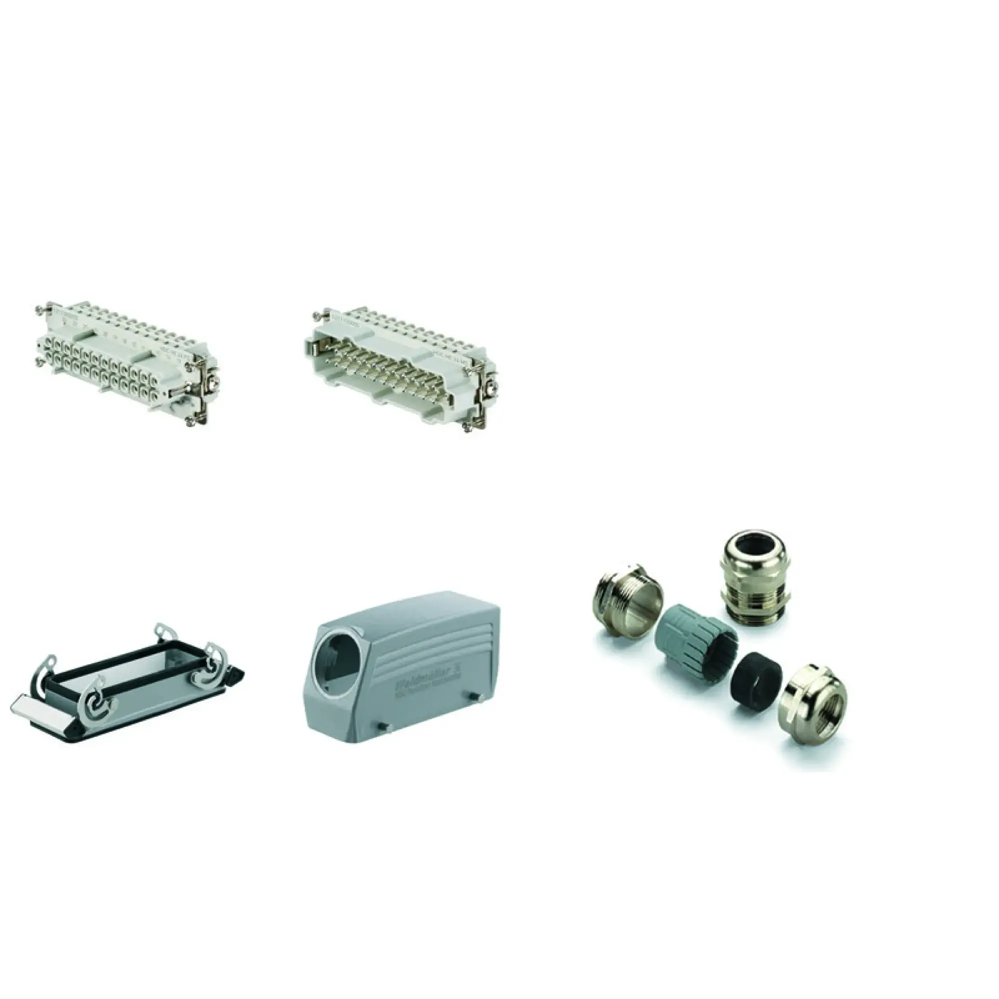 Weidmüller 1712530000 Rectangular plug-in connector (Set), 16 A, Number of poles: 24, Screw connection, Series: HE (img_001)