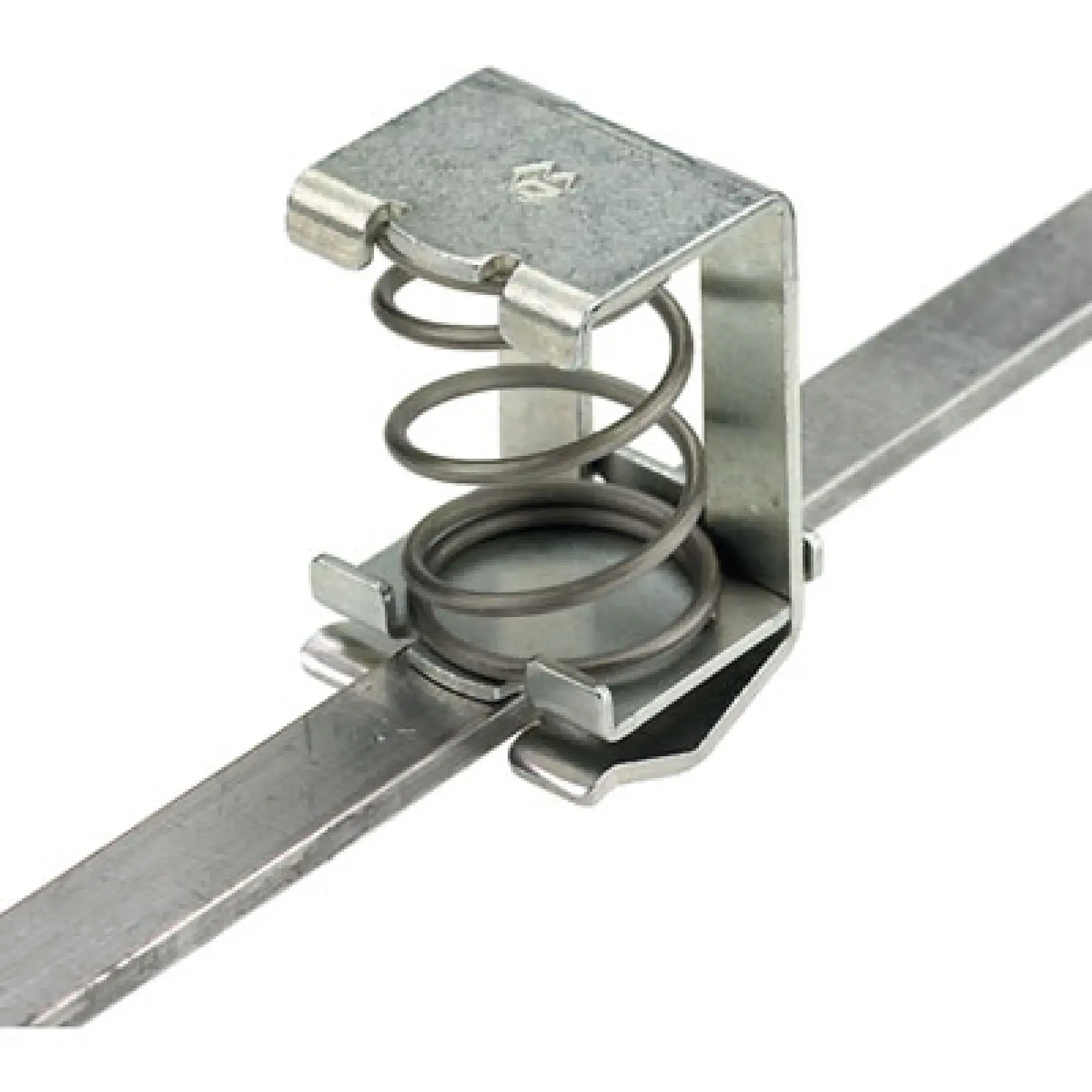 Weidmüller 1600490000 Shield connection terminal, Pitch in mm: 25.00, Cable diameter, max.: 20 mm, Steel, Snap-on, Busbar (img_001)