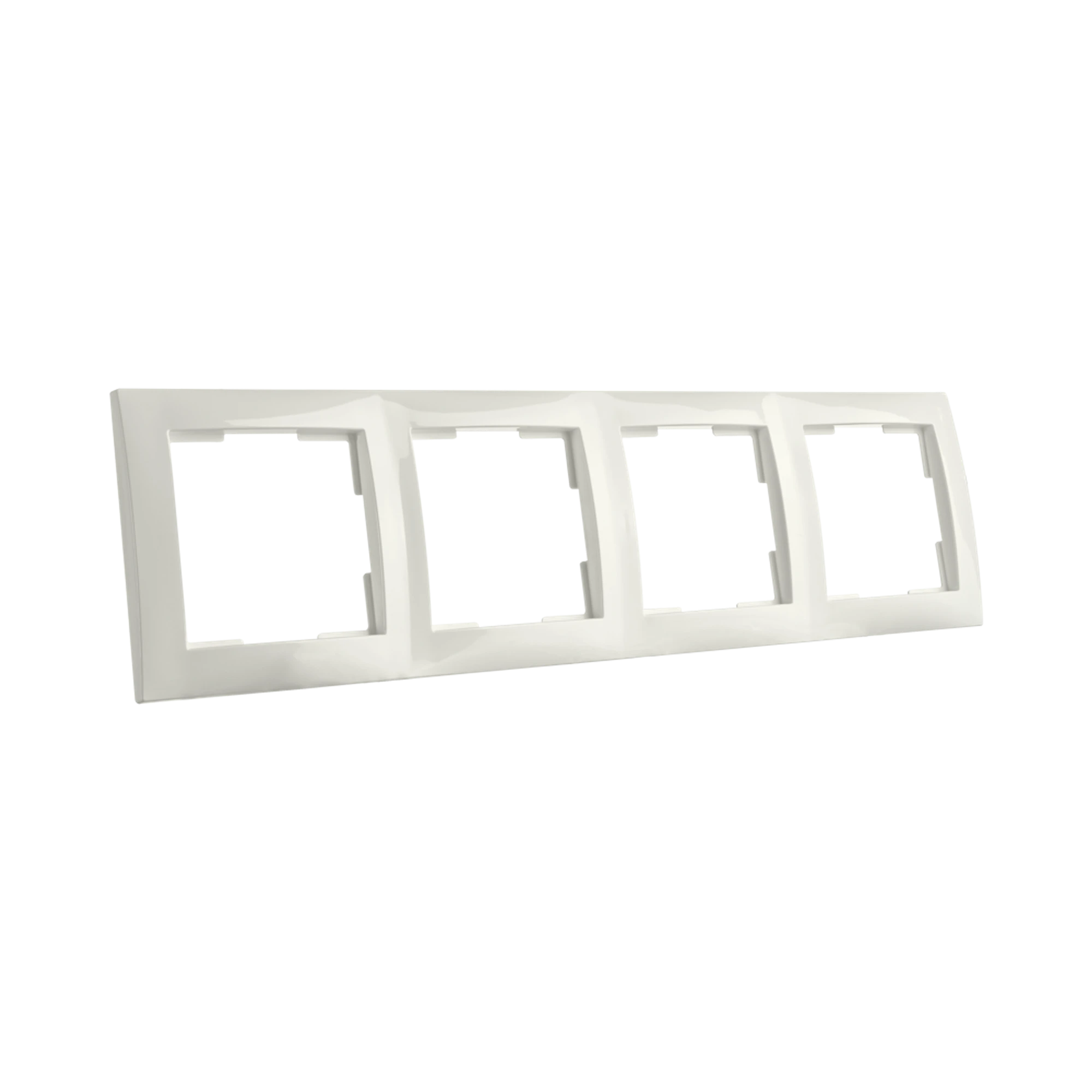 ION INDUSTRIES 80.302.414 4-gang cover frame E1 Alpine White (img_002)