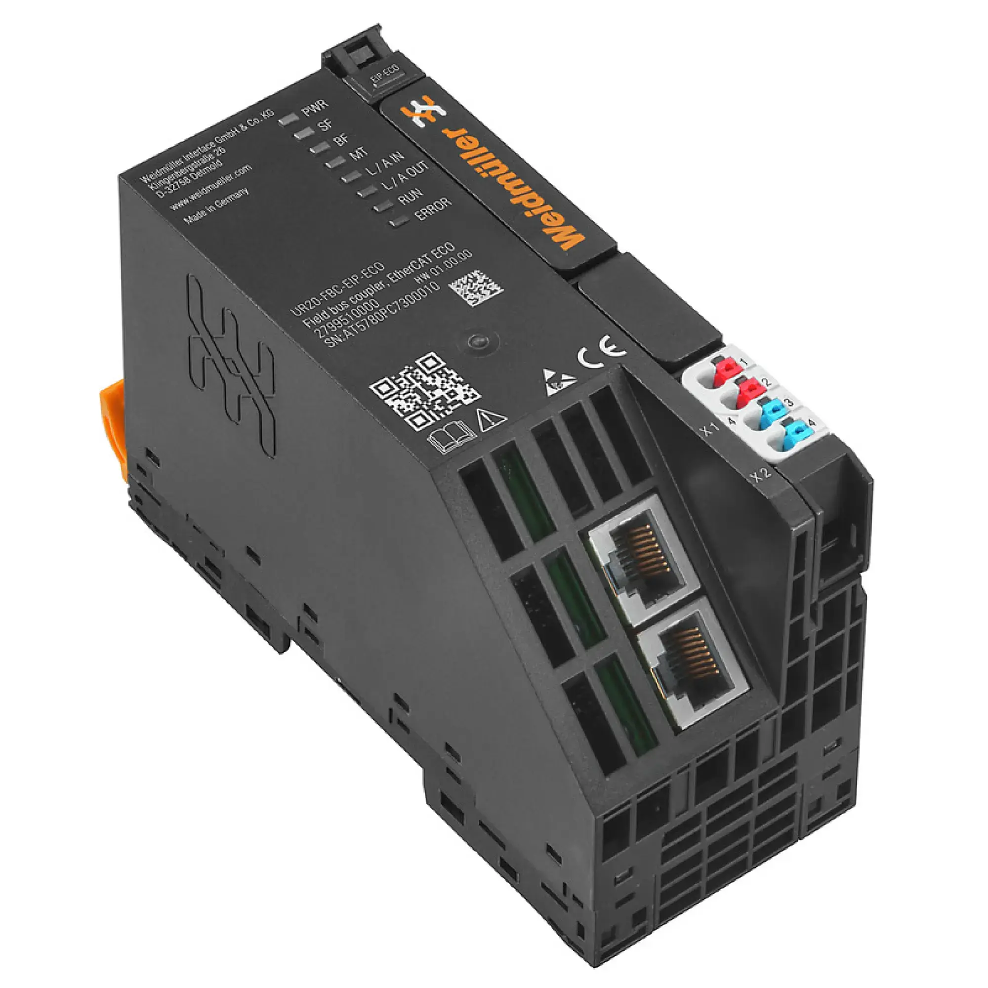 Weidmüller 2799510000 Fieldbus coupler (I/O), PUSH IN, 24 V DC +20 %/ -15 %, via the system bus (img_001)