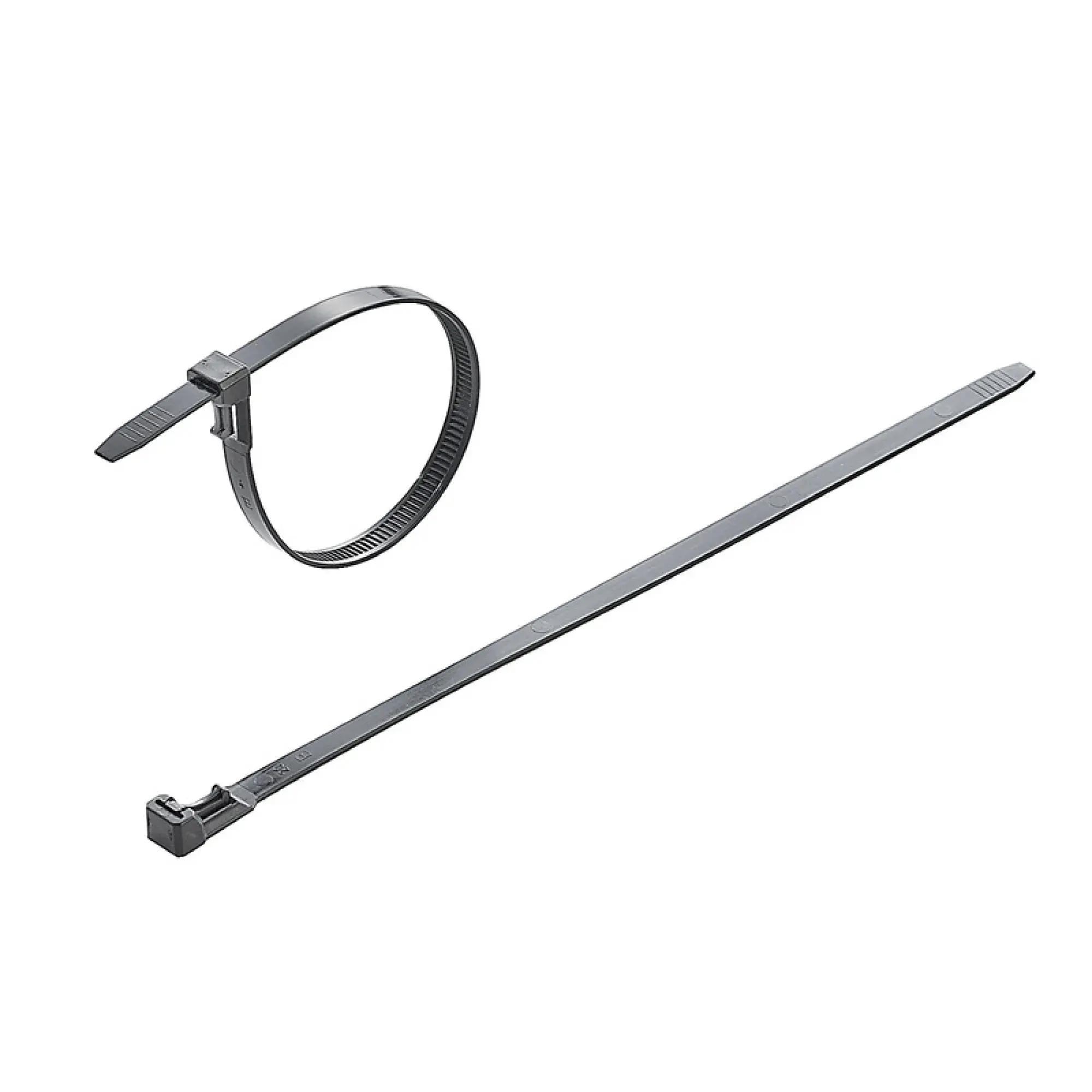 Weidmüller 1059230000 Cable tie, Width: 7.5 mm, 220 N, black, UL 94 flammability rating: V-2, Operating temperature range: -40...85 °C (img_001)