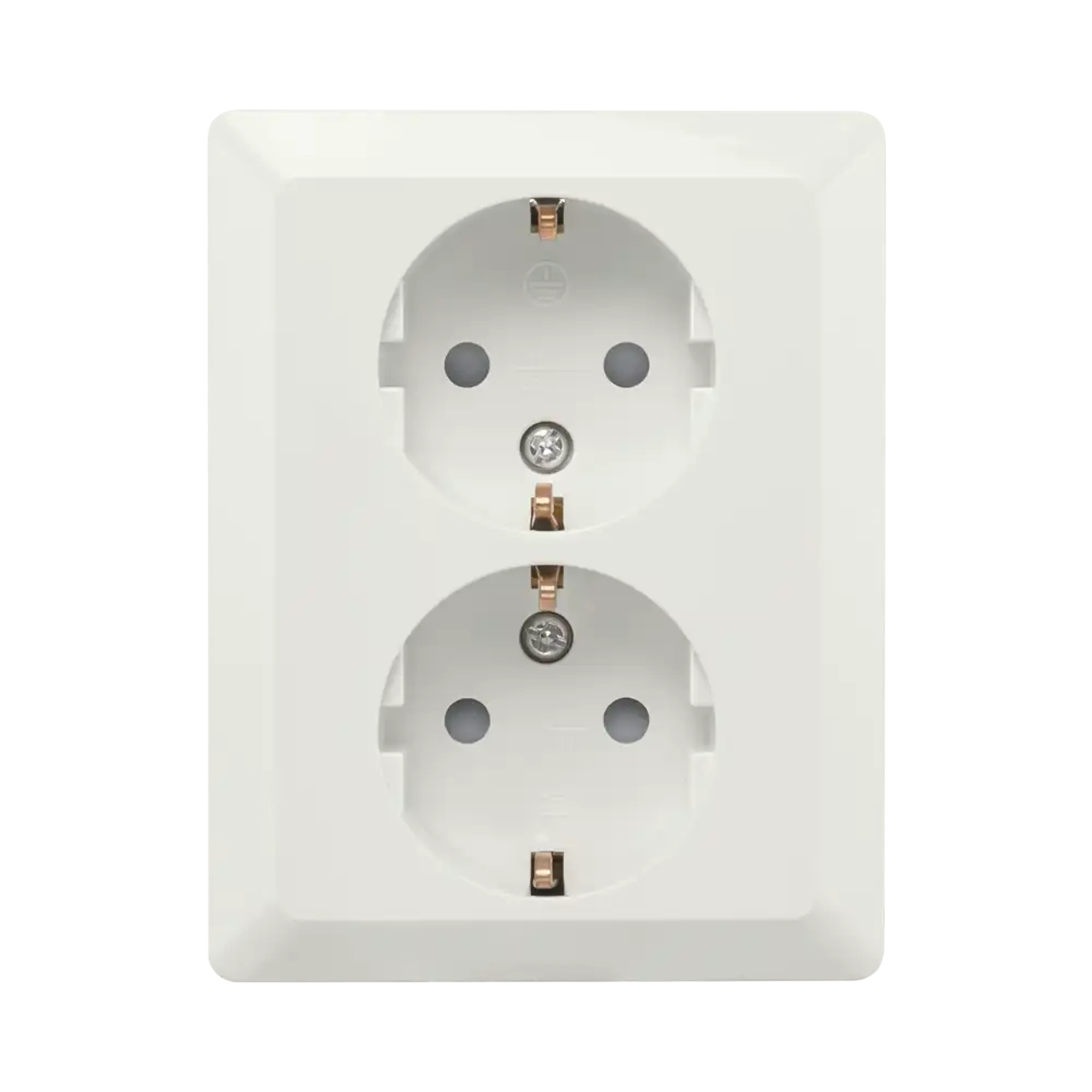 ION INDUSTRIES 10.300.714 Wall socket Half-Mounted 2-gang  Alpin White (img_001)