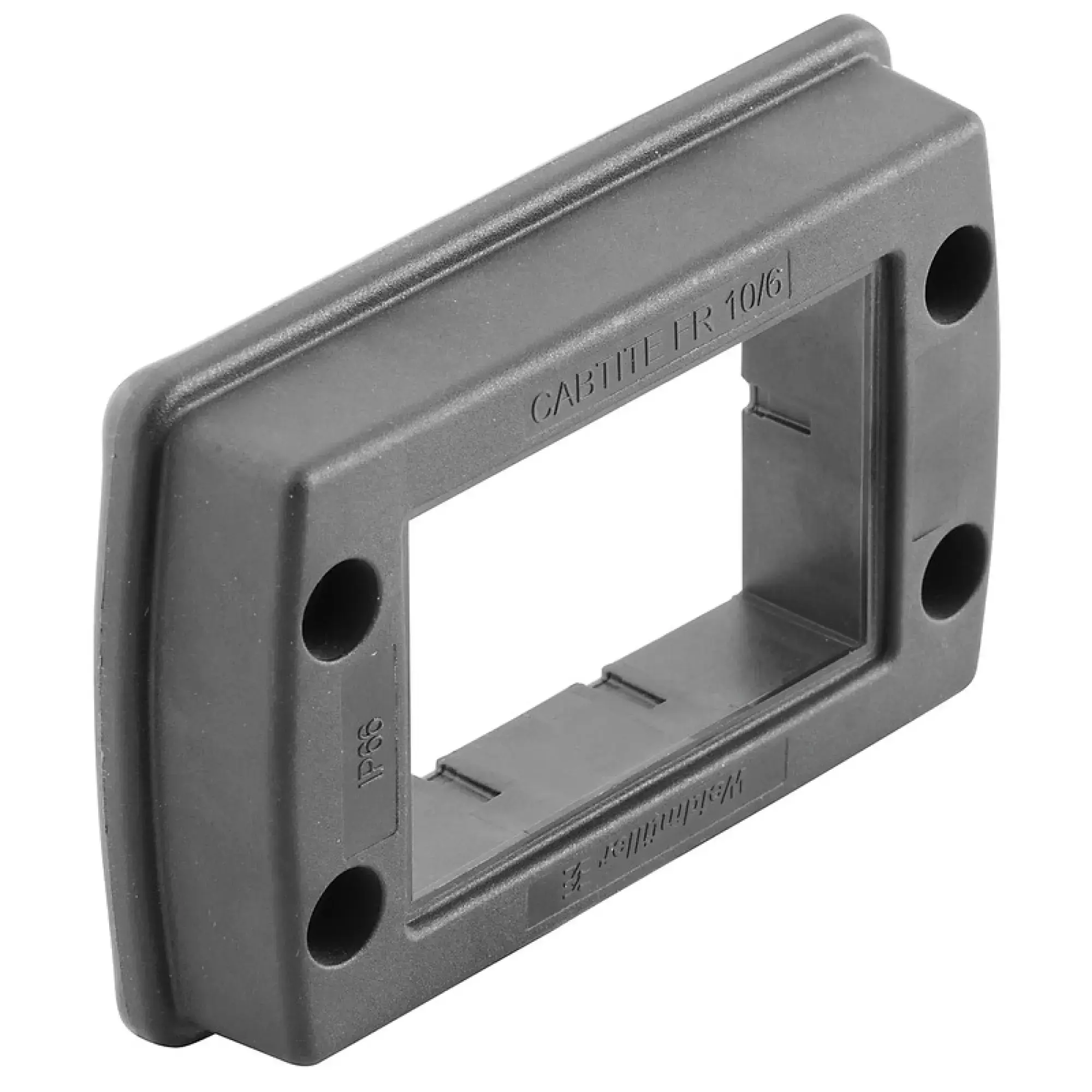 Weidmüller 2583480000 Sealing frame (Cable entries system), Cabtite (cable entry system), Polyamide, glass fibre-reinforced, Deep black, 106 x 70 x 19.6 mm, -40 °C…120 °C, (img_001)