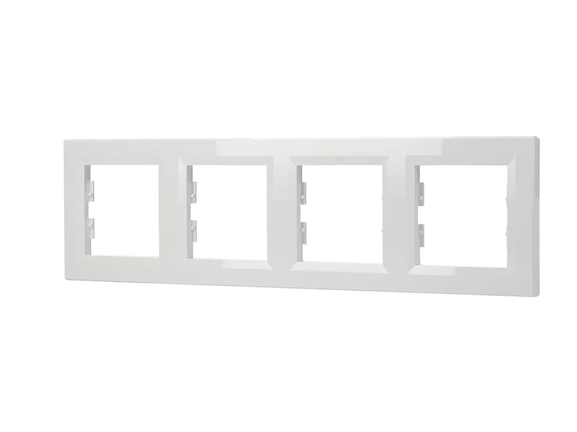 Schneider Electric EPH5800421D 4-Gang Frame Horizontal, white, Asfora (img_001)