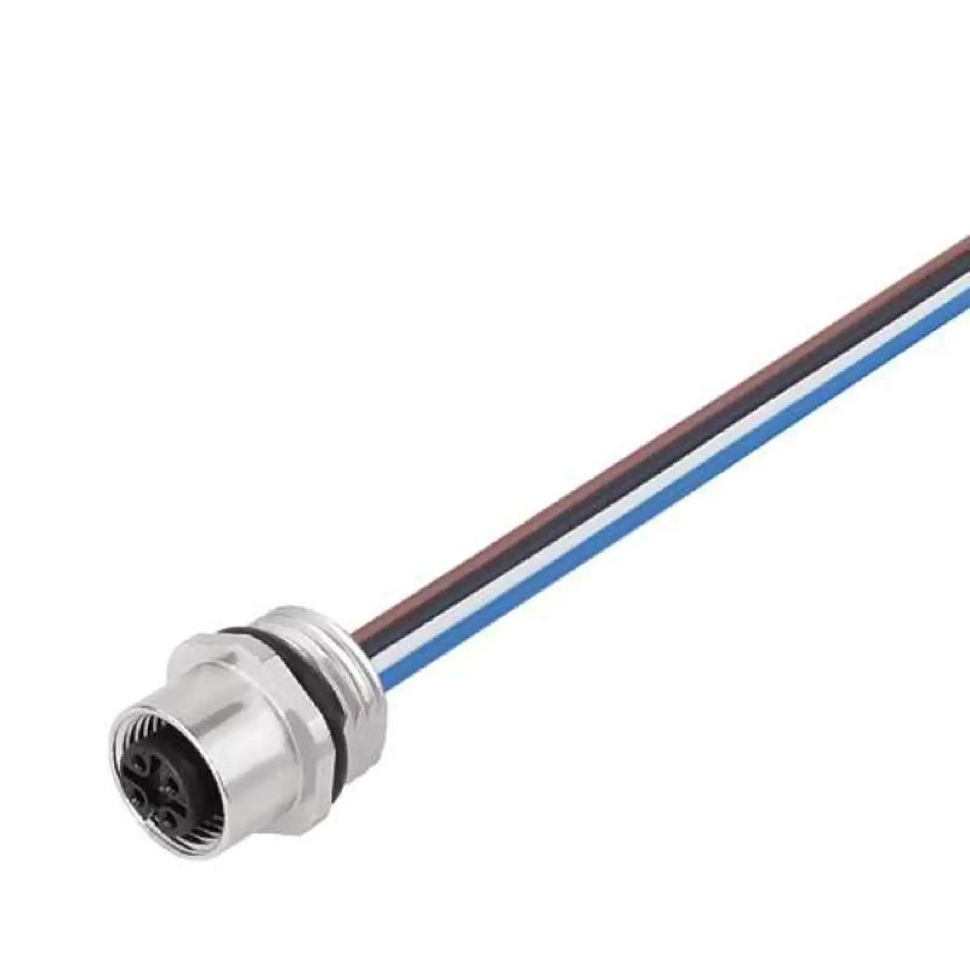 Weidmüller 1353800000 Round plug ,Built-in (with cable), M12, Number of poles: 5, 0.2 m, Cable glands: PG 9 (img_001)