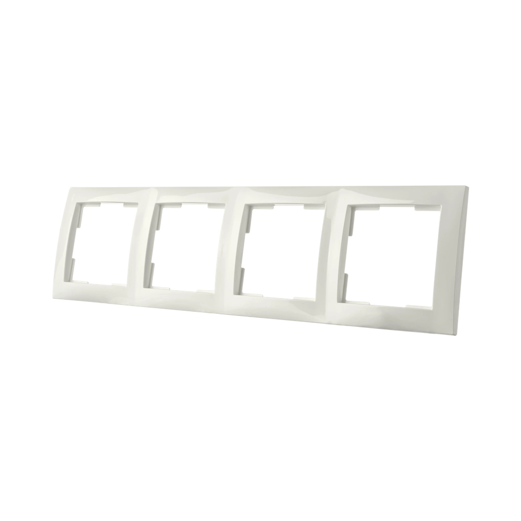 ION INDUSTRIES 80.302.414 4-gang cover frame E1 Alpine White (img_003)