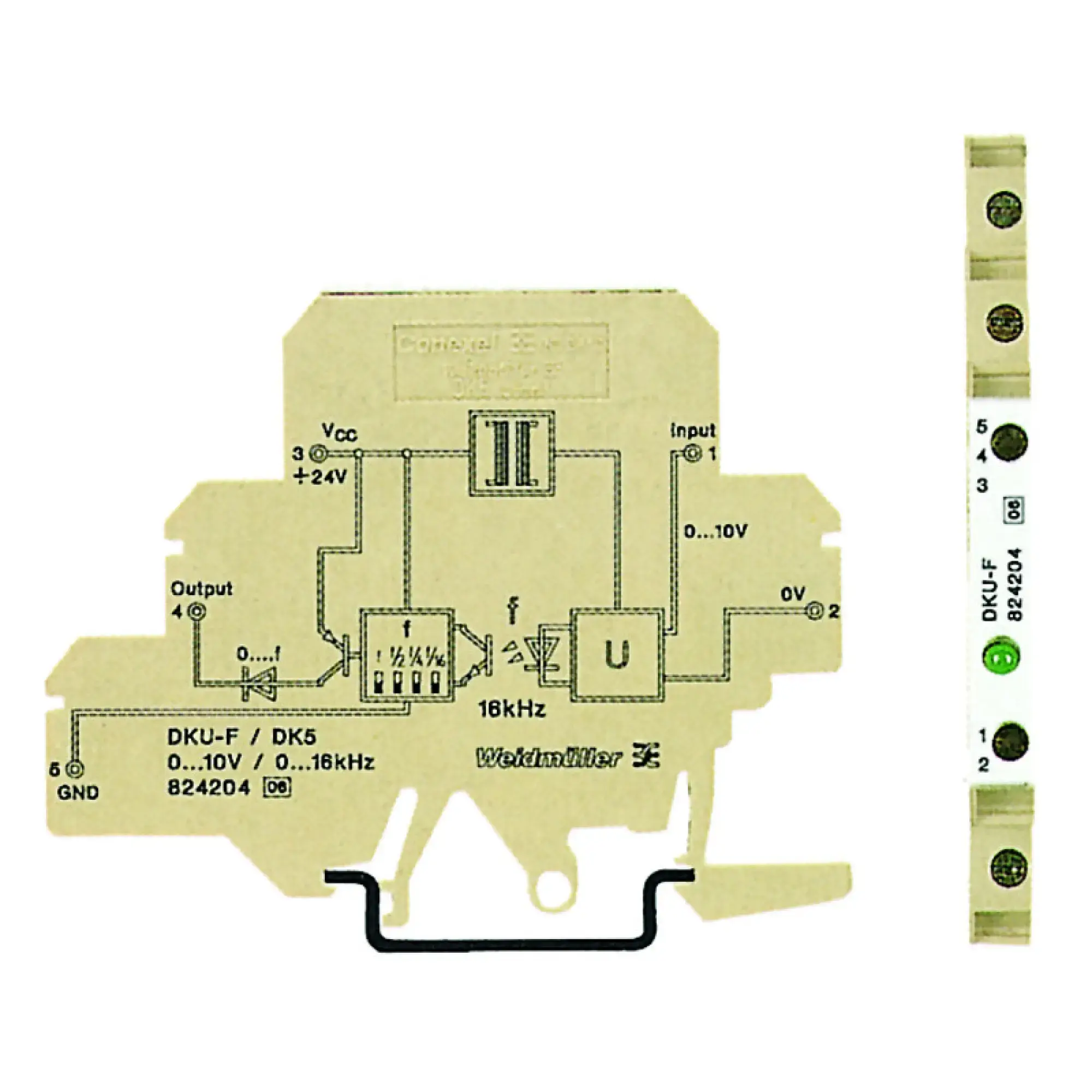 Weidmüller 8242040000 Frequency measuring transducer, Input : 0-10 V, Output : Frequency (img_001)