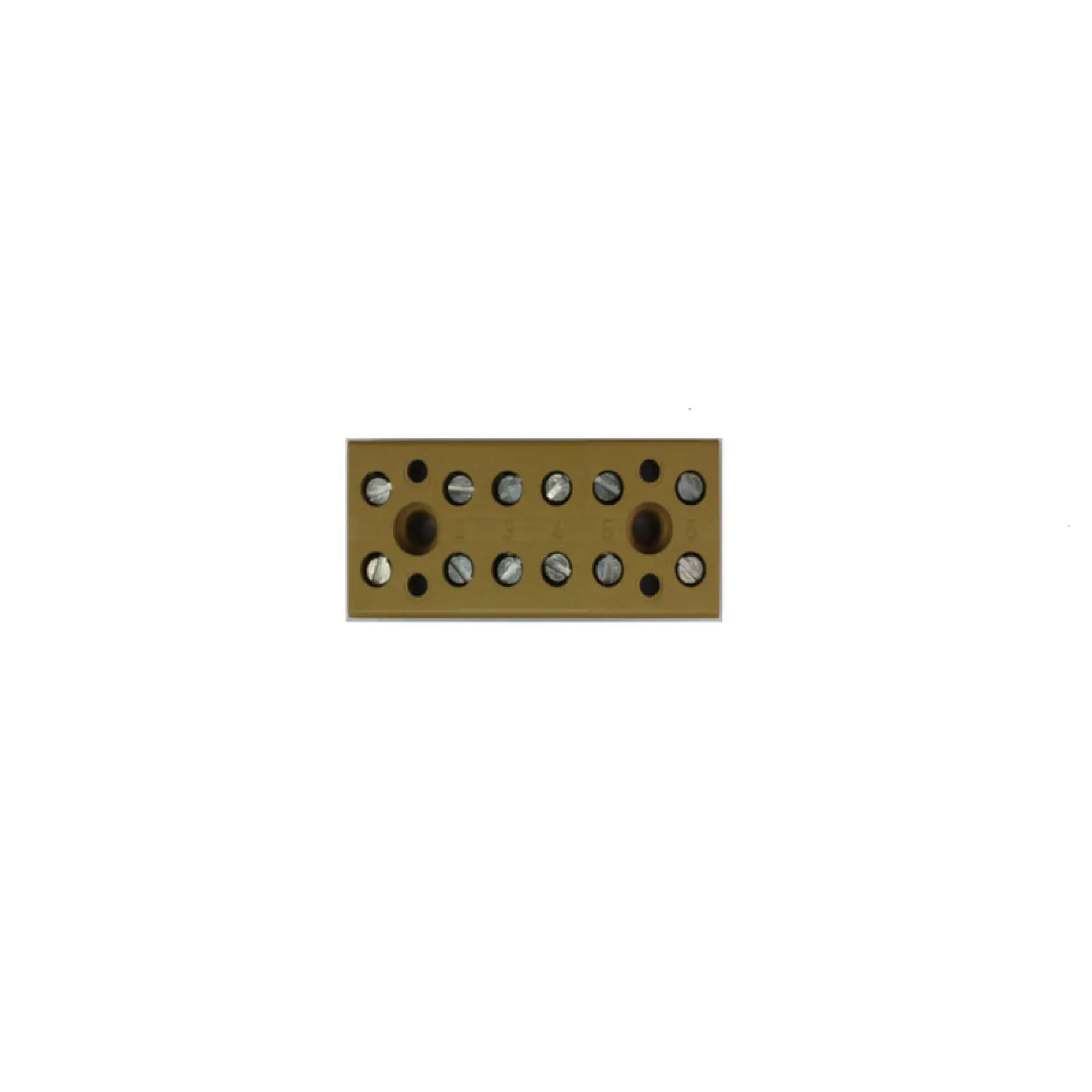Weidmüller 0625220000 Single- and multi-pole terminal strip, Screw connection, medium yellow, 4 mm², 32 A, 400 V, Number of connections: 12, Number of levels: 1, V-0, 5VA, (img_001)
