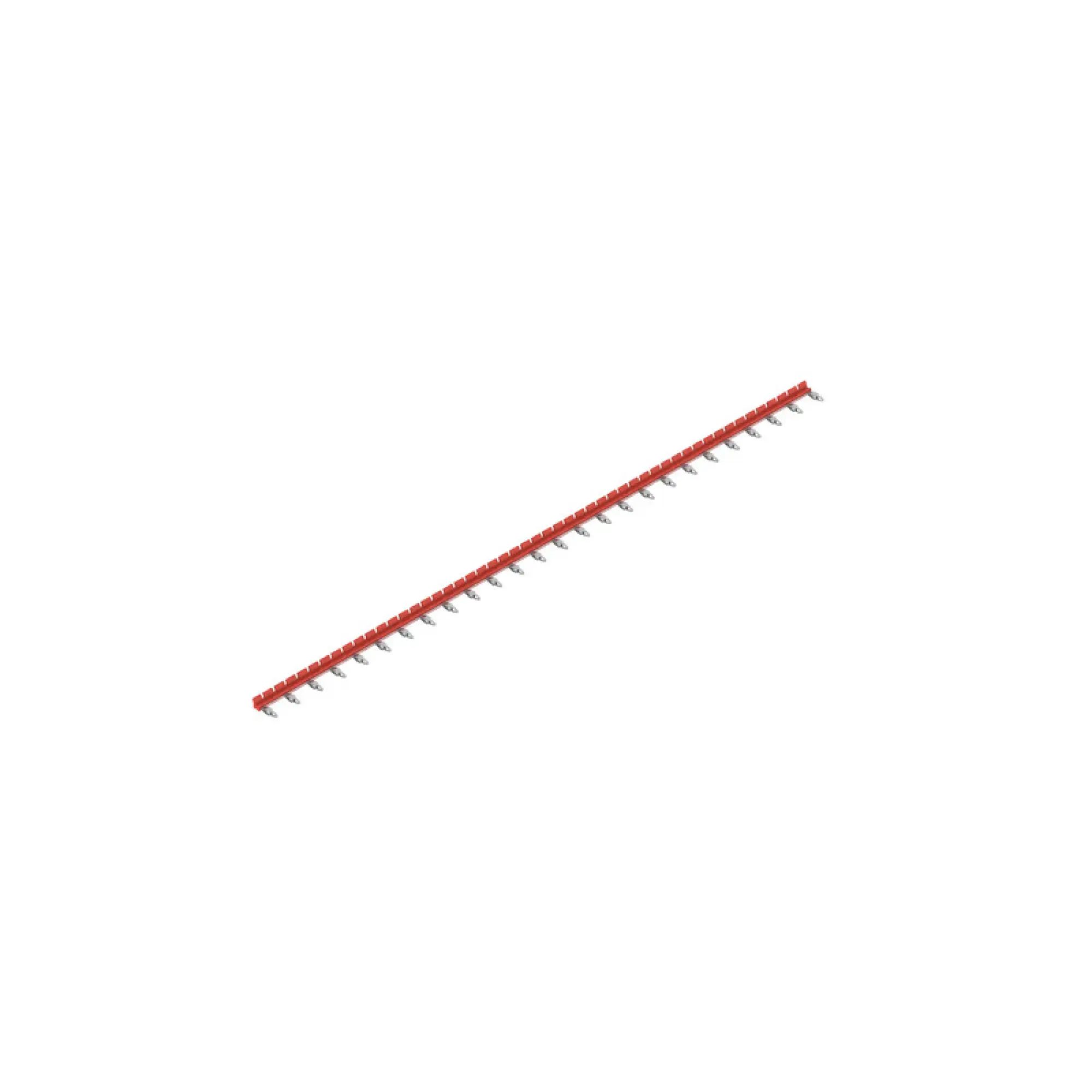 Weidmüller 2556420000 Cross-connector (relay), red, 17.5 A, can be cut to length, Number of poles: 26, Pitch in mm: 12.80 (img_001)