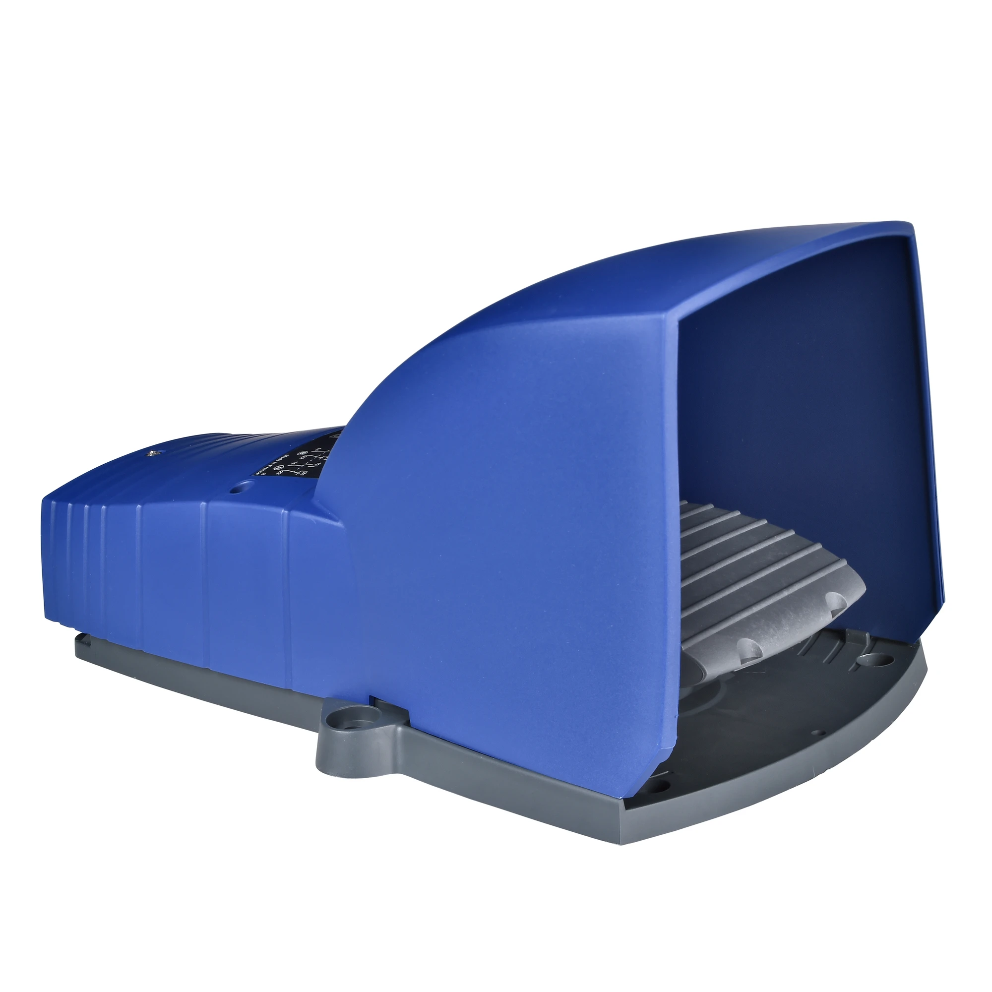 Schneider Electric XPEB611 Footswitch, Harmony XPE, simple, plastic, blue, 2-stage, 2NO+2NC, IP66, with protective cover (img_001)