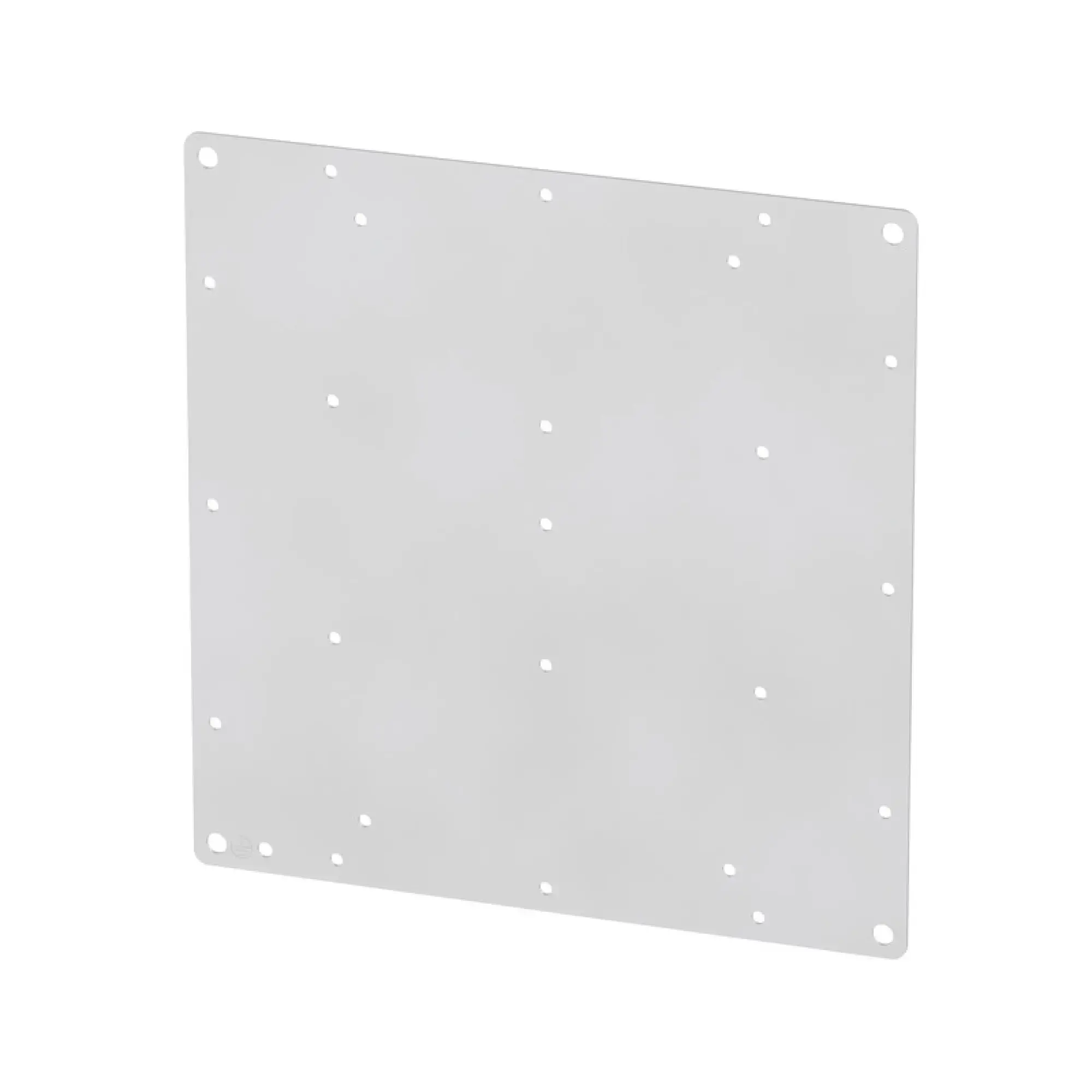 Weidmüller 1257670000 Mounting plate (Housing), Klippon TB (Terminal Box), prepunched, 245 x 251 x 1.5 mm, Stainless steel 1.4301 (304), untreated, silver (img_001)