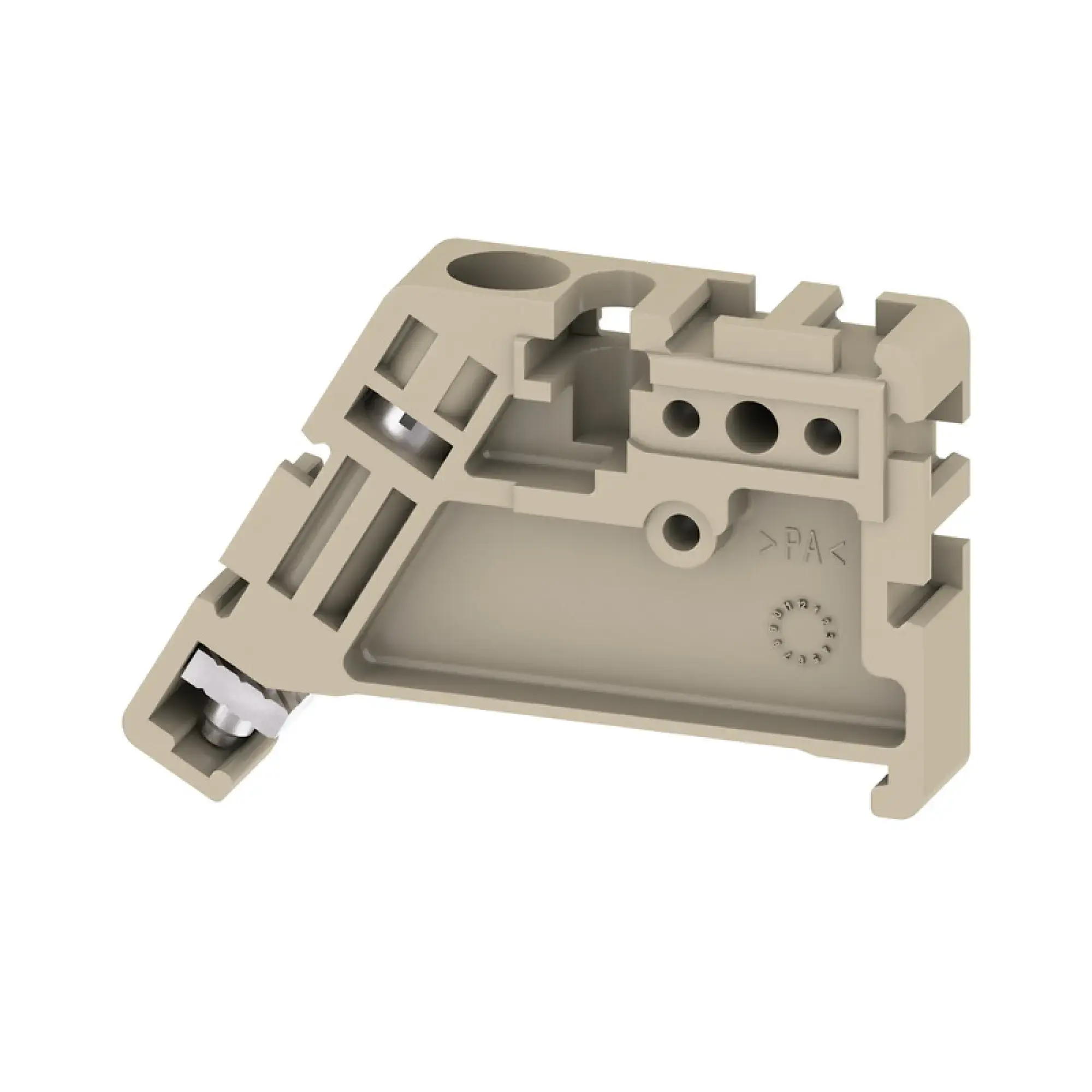 Weidmüller 1269050000 End bracket, dark beige, TS 35, V-0, Wemid, Width: 9 mm, 130 °C (img_001)