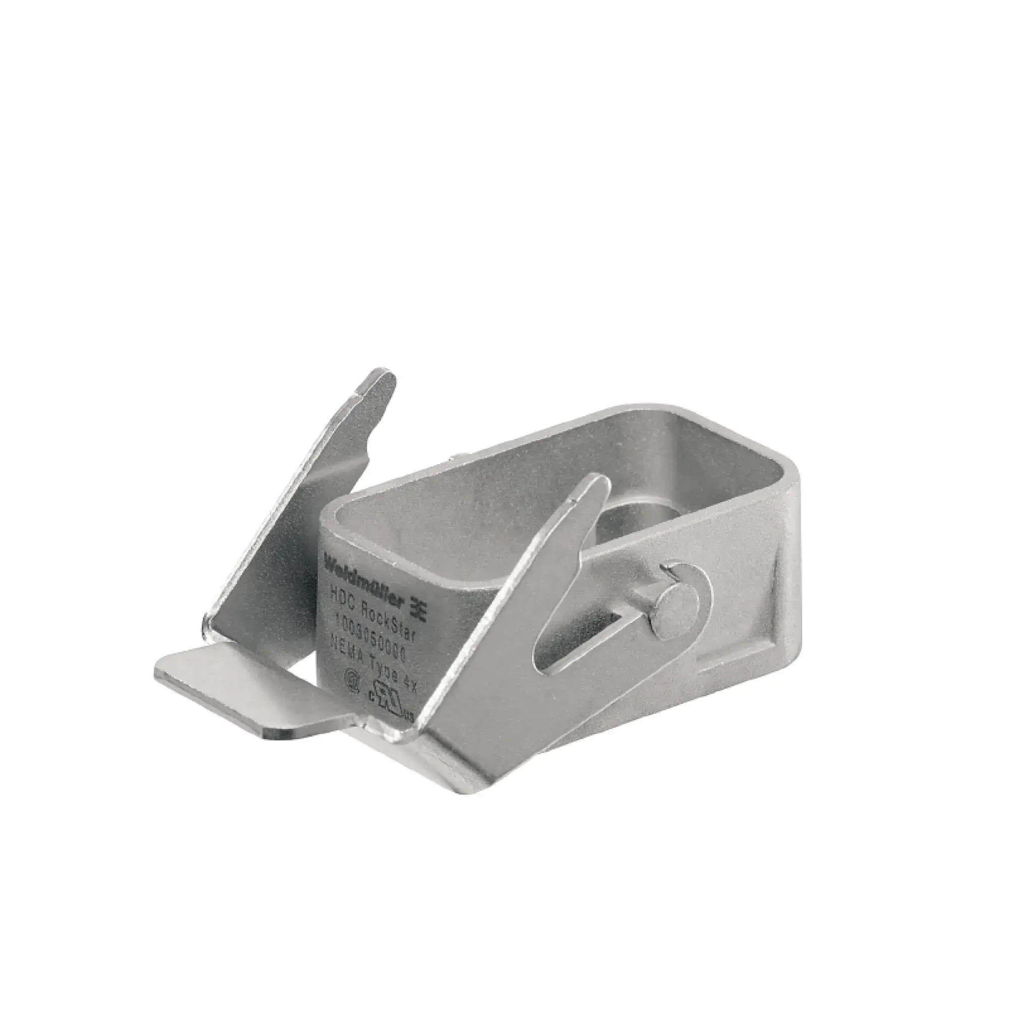 Weidmüller 1003050000 Housing (industry plug-in connectors), Bulkhead housing, Side-locking clamp on lower side, Size: HQ, IP65 (in plugged condition) (img_001)