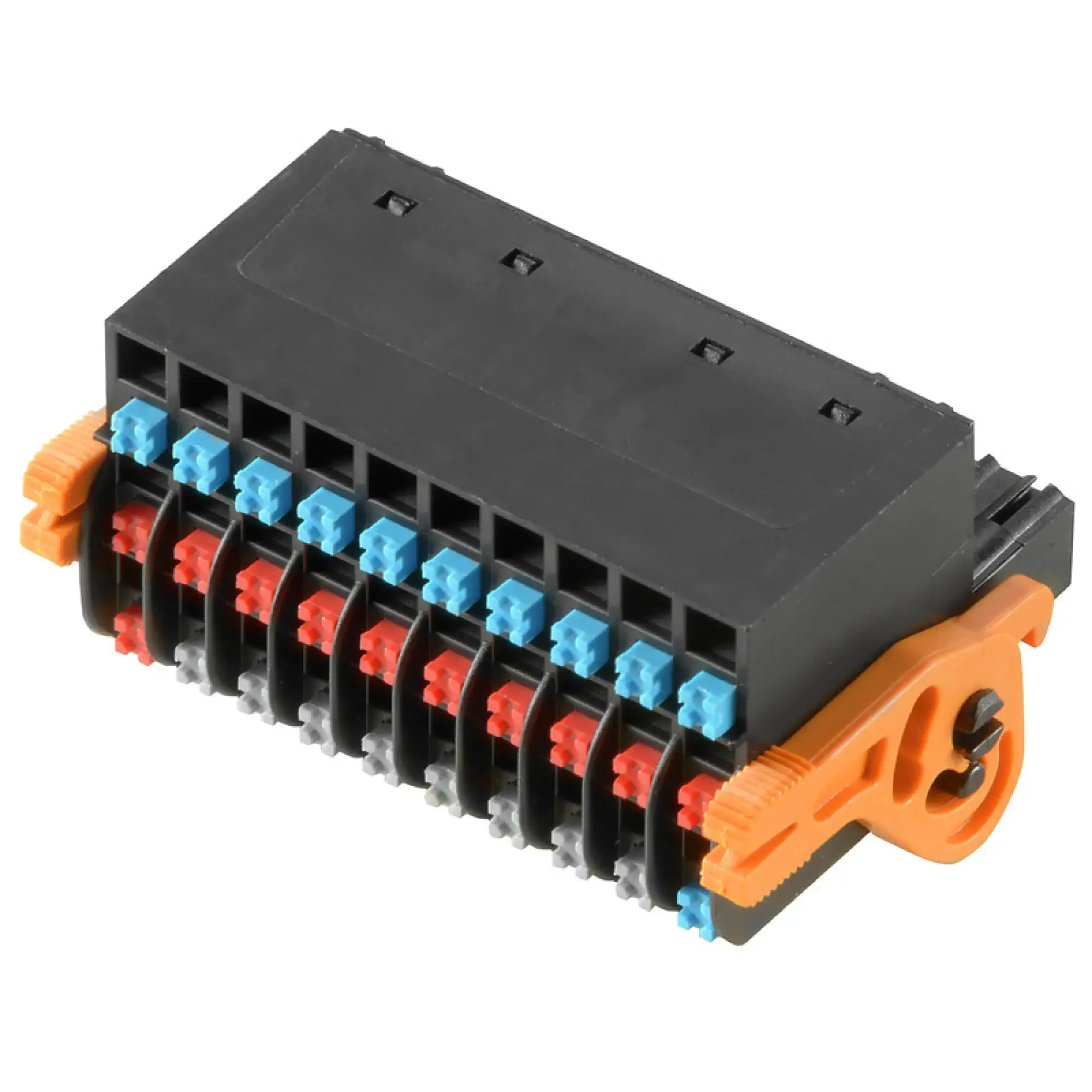 Weidmüller 1000550000 PCB connector (wire connection), 160 V, 2.2 A, Pitch in mm: 3.50, 1.5 mm², Number of poles: 30, PUSH IN with actuator, Box (img_001)