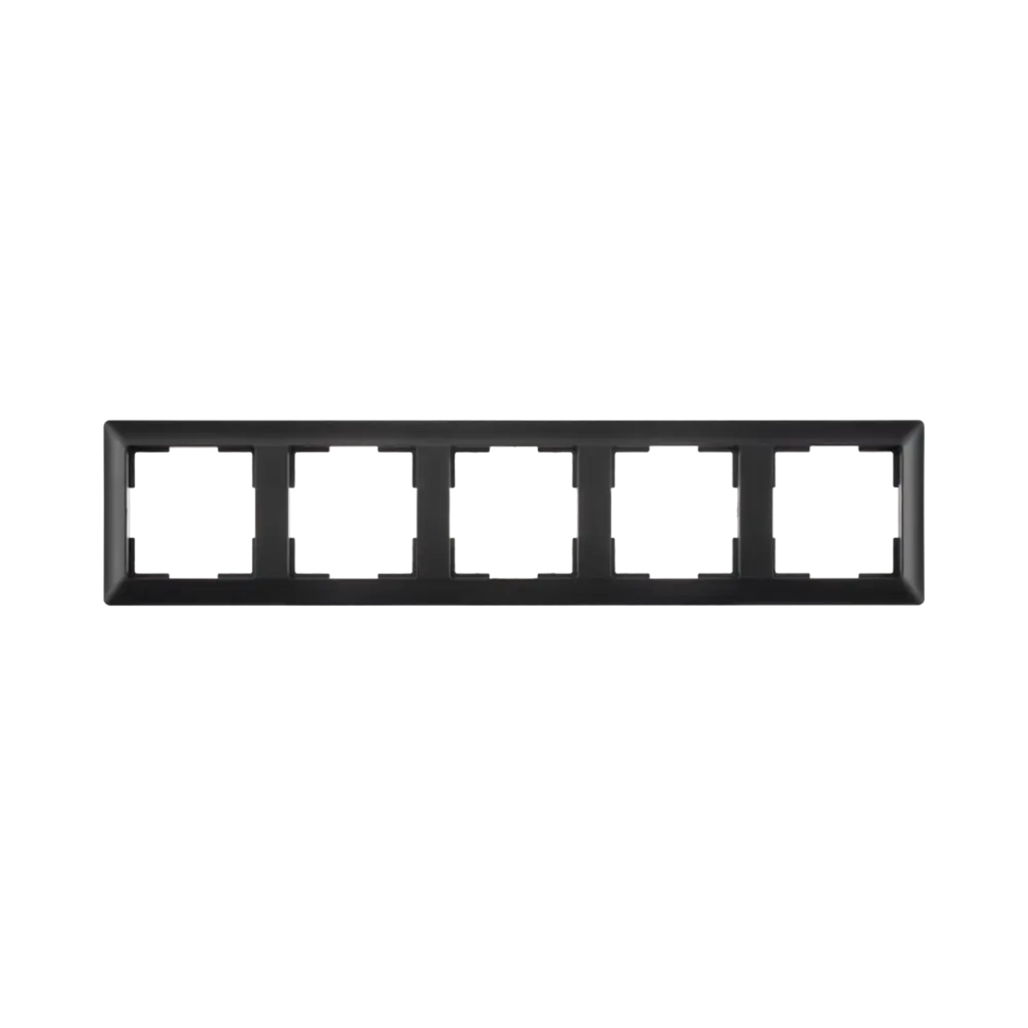 ION INDUSTRIES 80.301.516 5-gang cover frame J1 Matt Black (img_001)