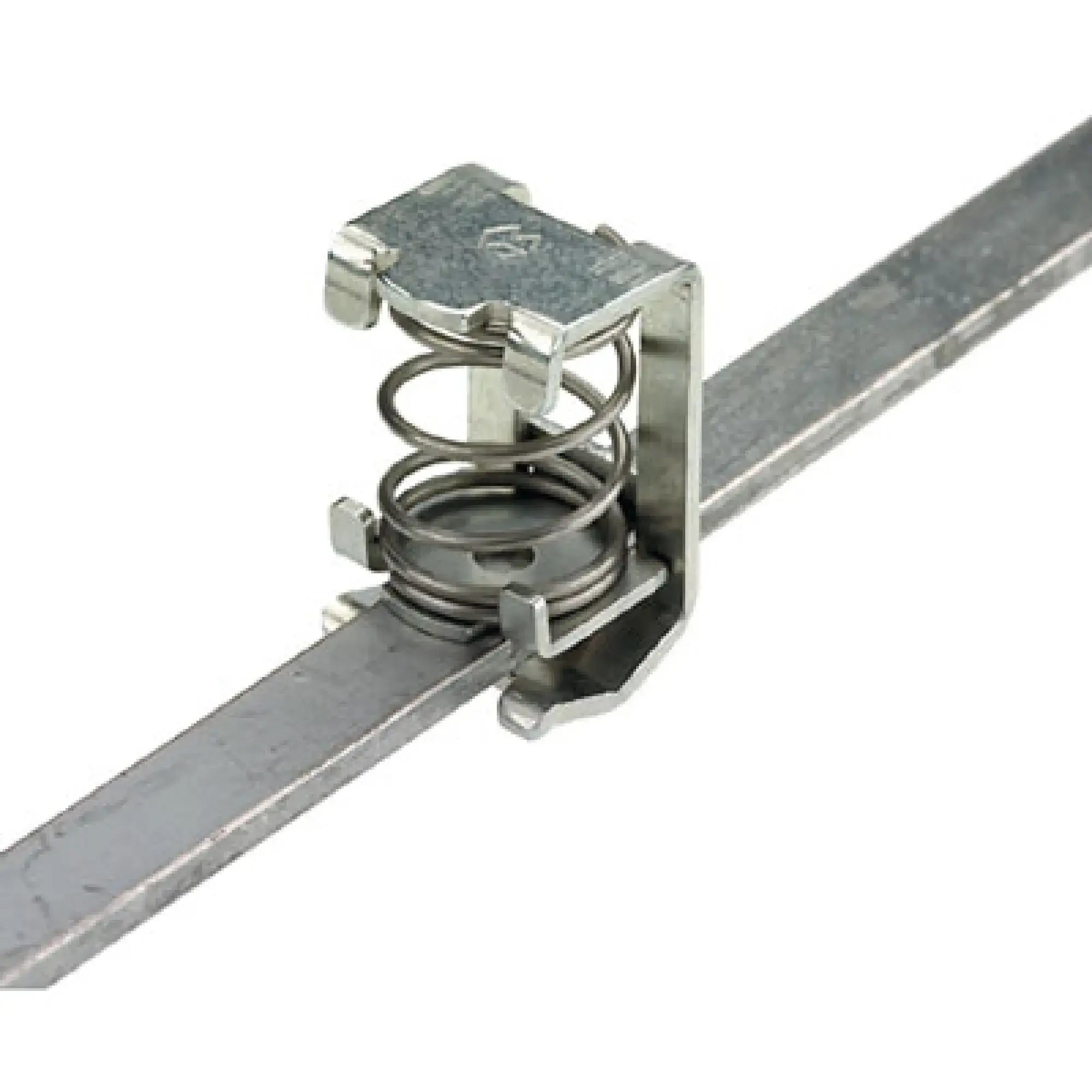 Weidmüller 1592810000 Shield connection terminal, Pitch in mm: 20.00, Cable diameter, max.: 13.5 mm, Steel, Snap-on, Direct mounting, Busbar (img_001)