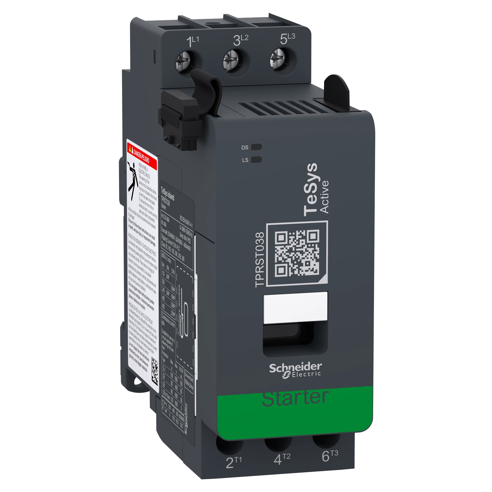 Schneider Electric TPRST038 Direct starter 38 A 18.5 kW, TeSys island Standard load output (img_001)