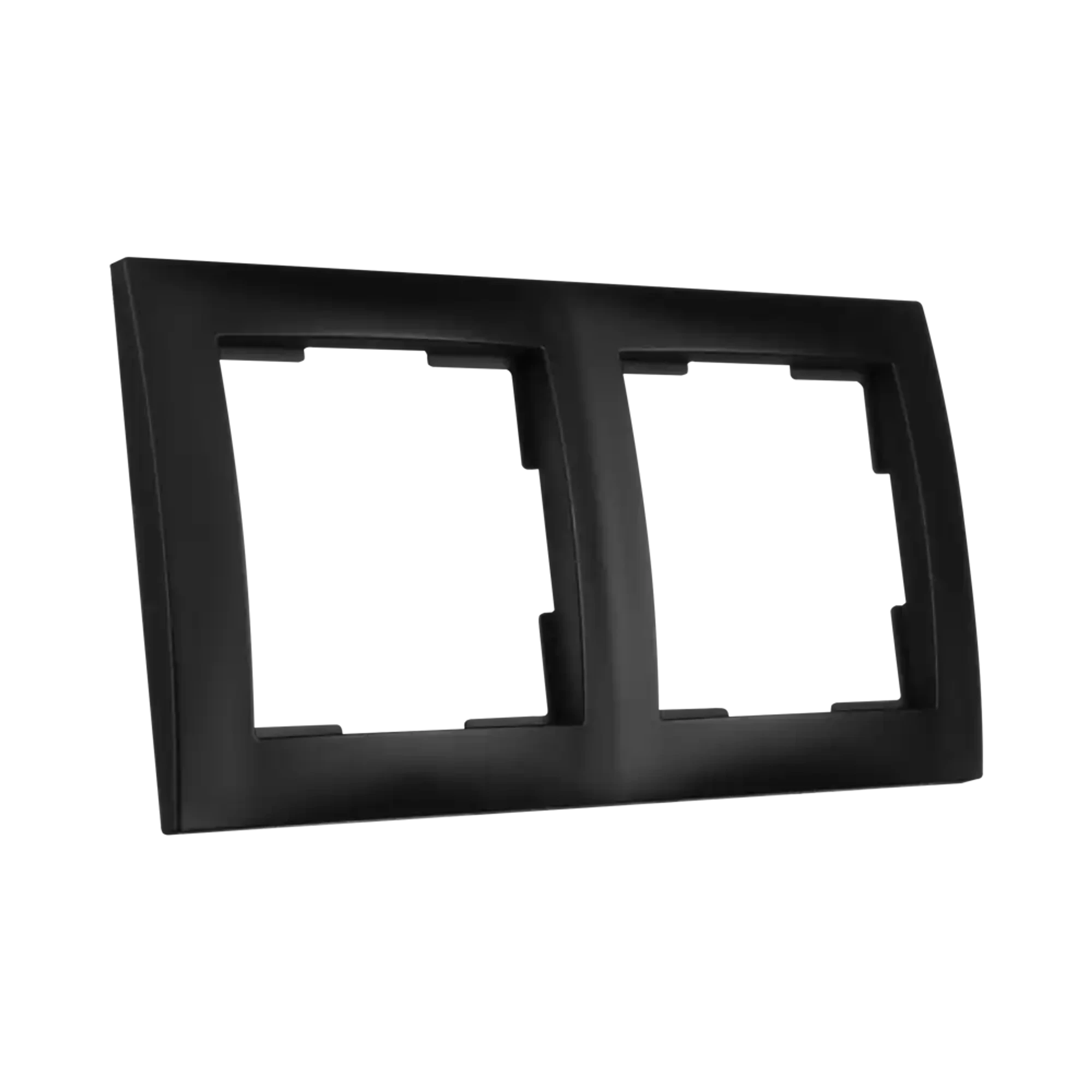 ION INDUSTRIES 80.302.216 2-gang cover frame E1 Matt Black (img_003)