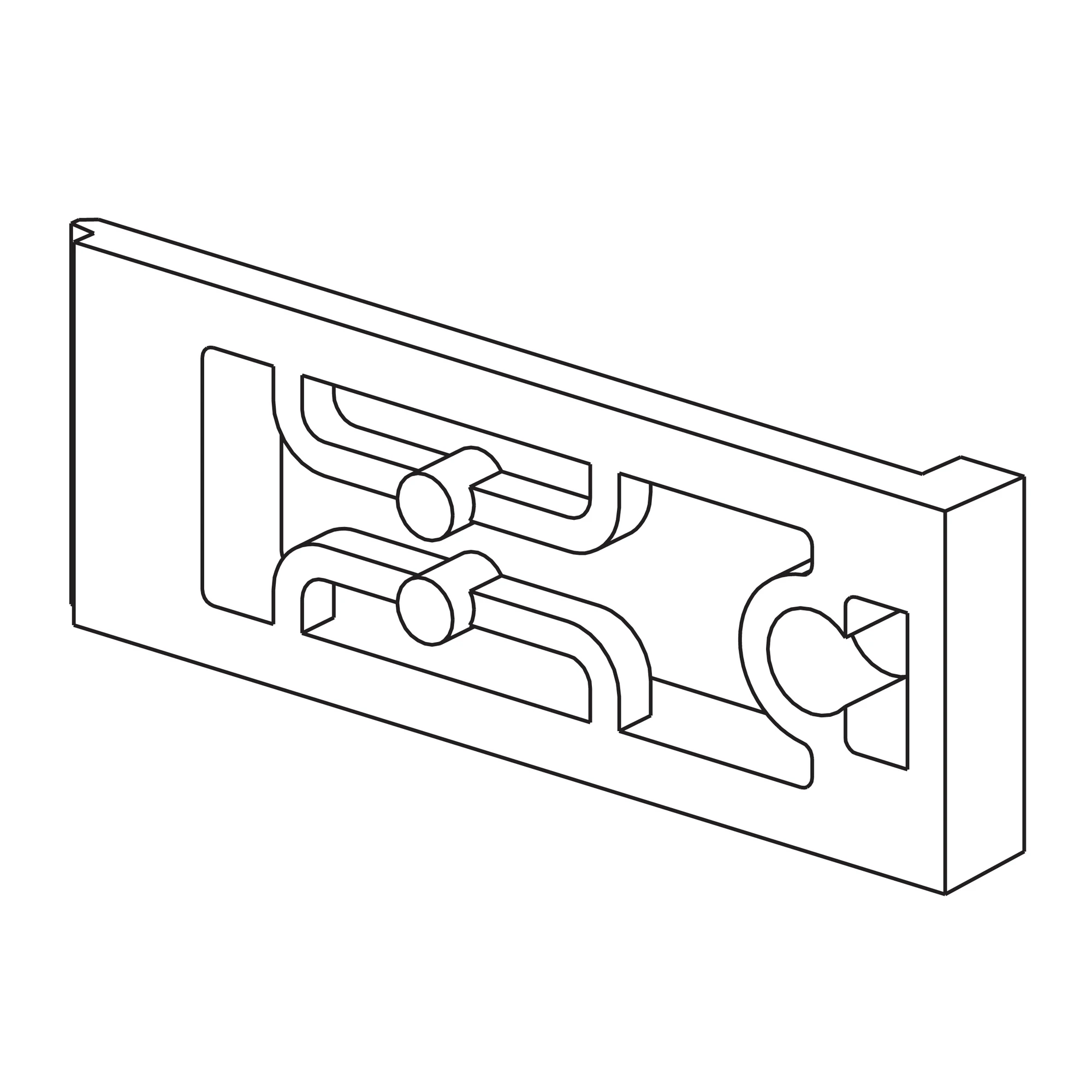 Schneider Electric TM172AP12PM Mounting Bracket for Expansion Module, Modicon M172, for Control Panel Mounting (img_001)