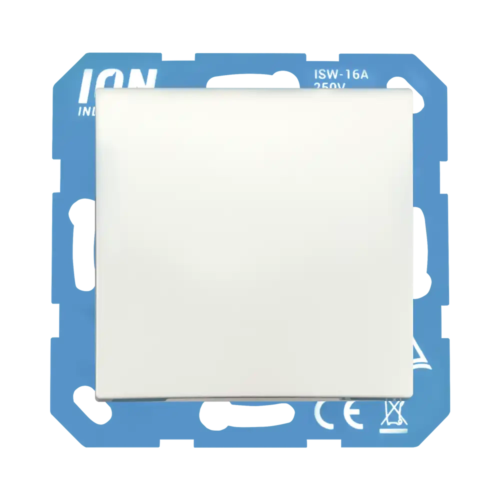 ION INDUSTRIES 10.302.815 Socket outlet with hinged cover and touch guard E1 Matt Alpine White (img_001)