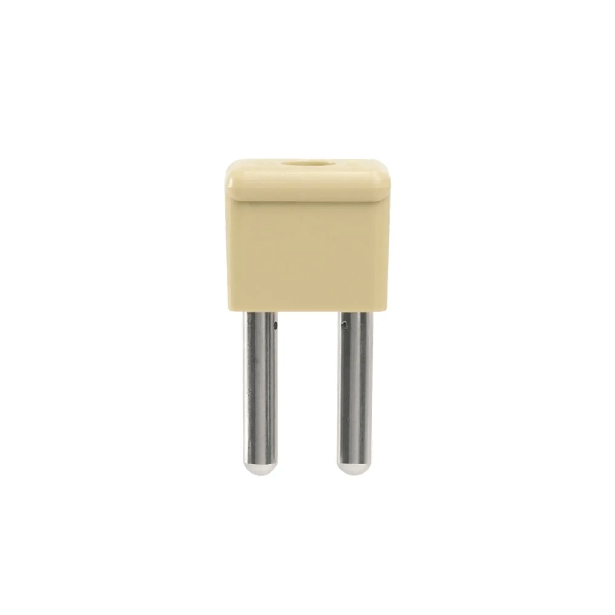 Weidmüller 0270760000 Cross-connector (terminal), Plugged, beige, 44 A, Number of poles: 2, Pitch in mm: 12.00, Insulated: Yes, Width: 12 mm (img_001)