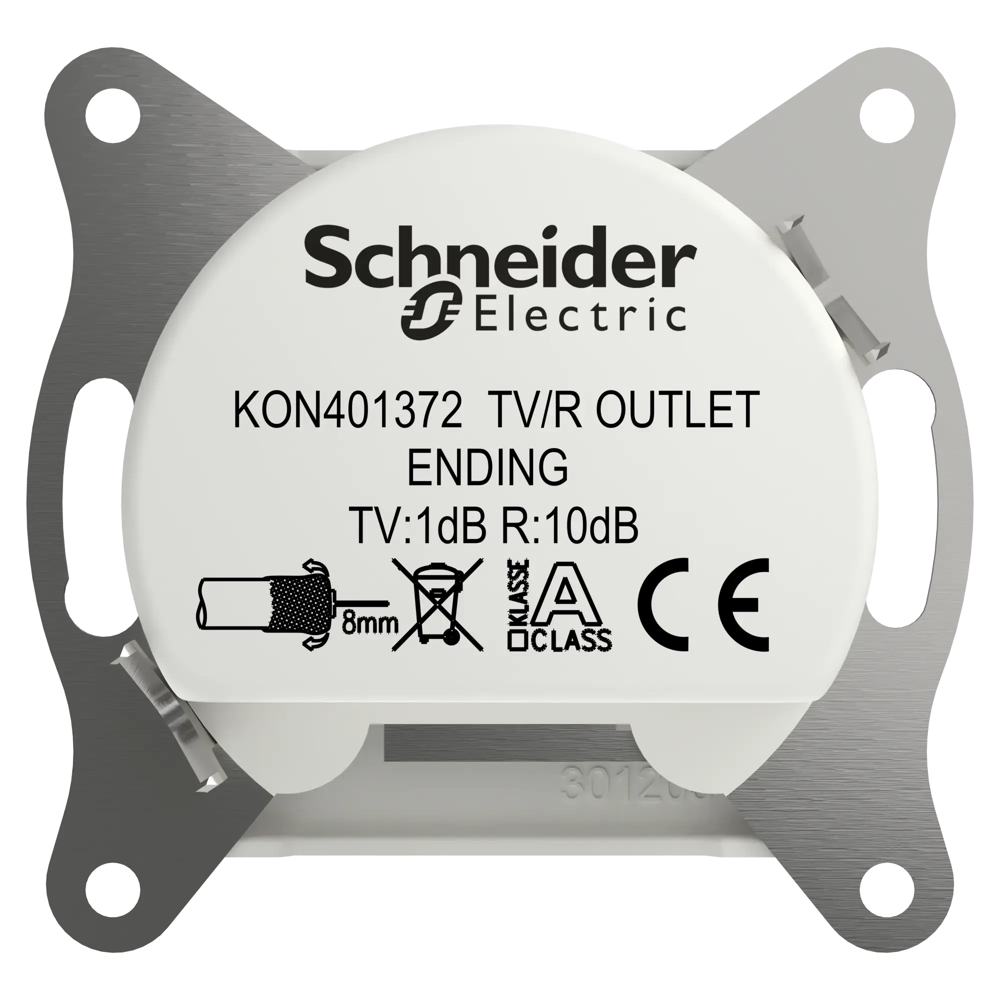Schneider Electric EPH3300721D TV-R Terminal Socket 1dB IEC+Jack flush-mounted, white, Asfora (img_004)
