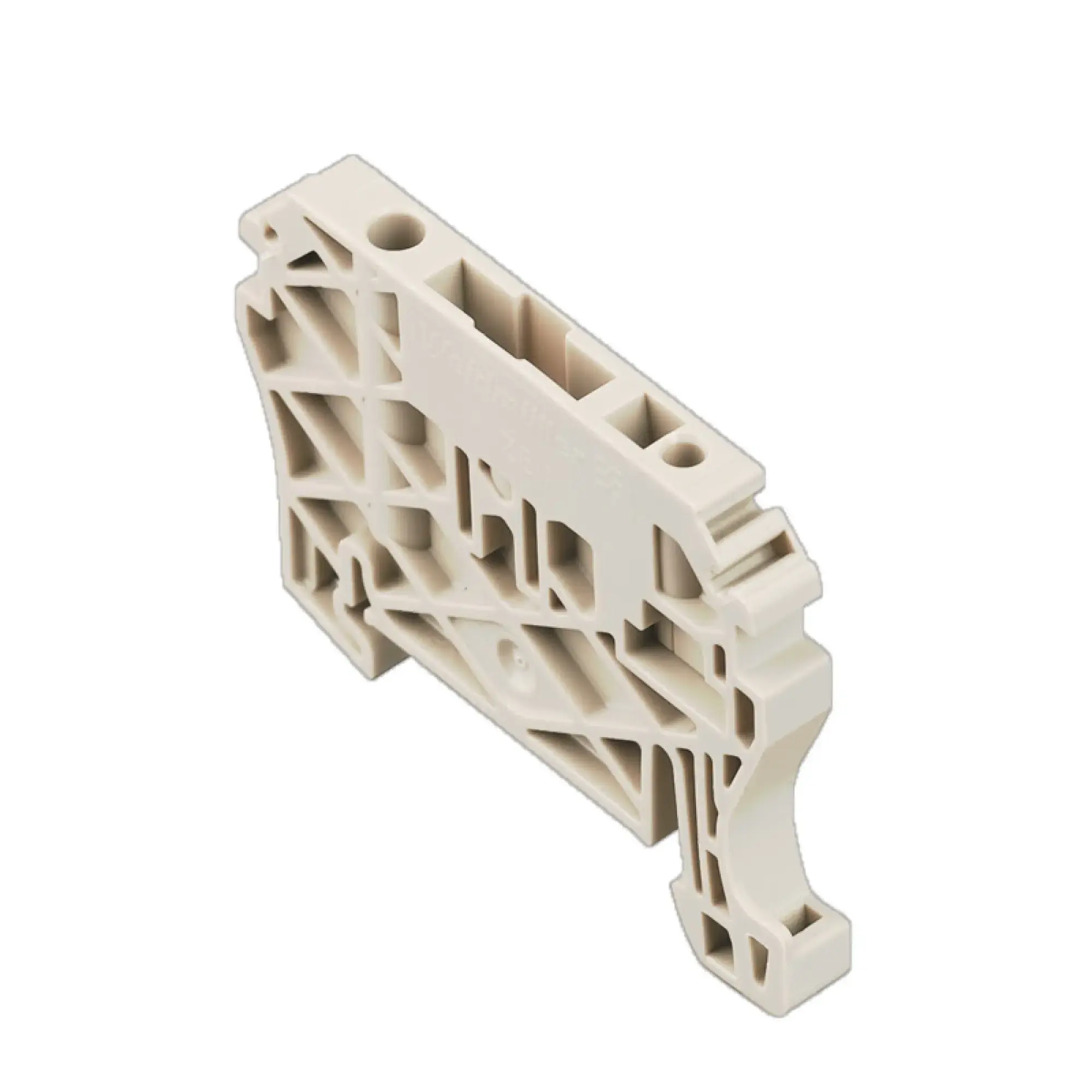 Weidmüller 1238040000 End bracket, grey, TS 35, V-2, Wemid, Width: 6 mm, 100 °C (img_001)