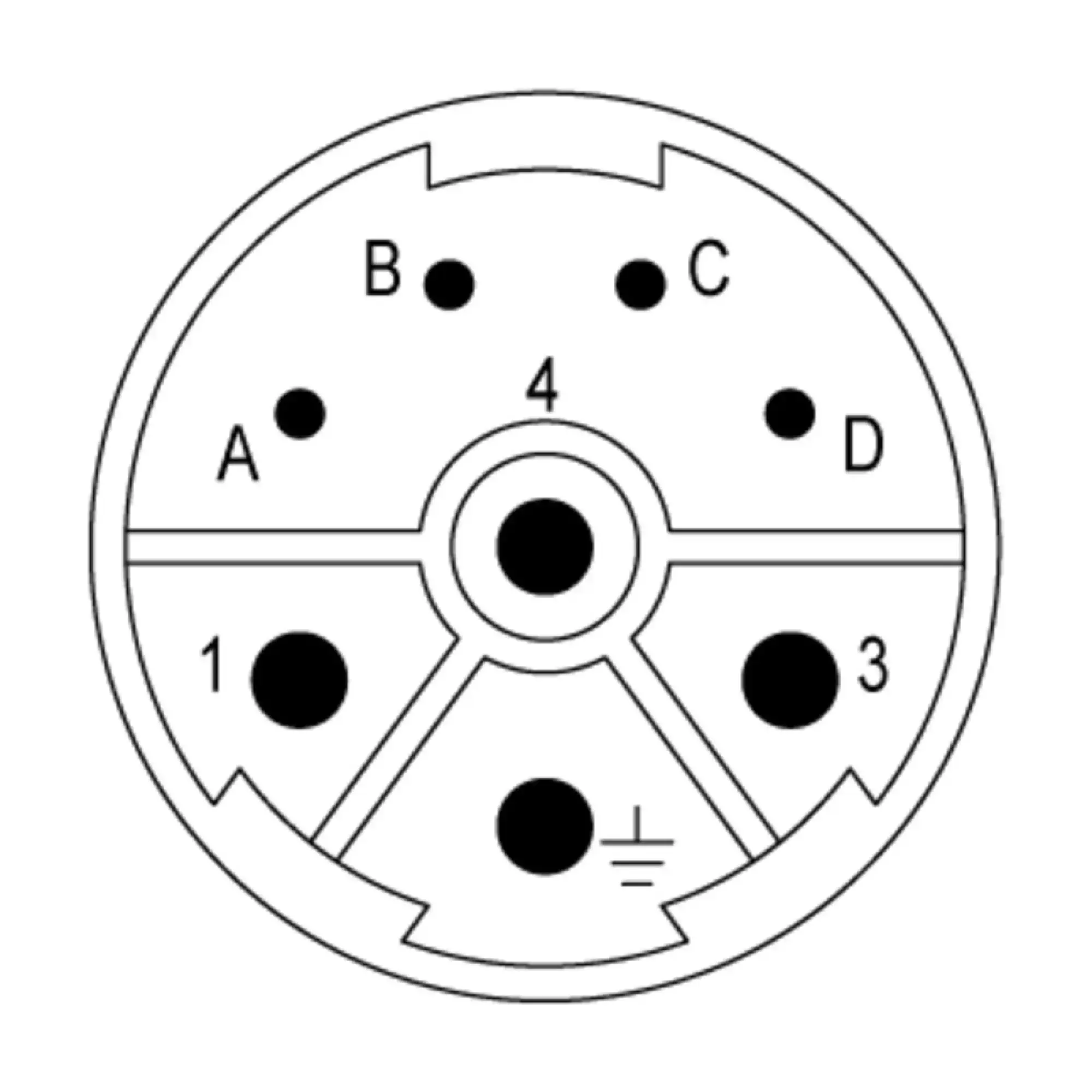 Weidmüller 1170380000 contact insert (circular connector), Plug-in connector, Pin, Crimp connection, M23, Number of poles: 8, Coding: none (img_001)