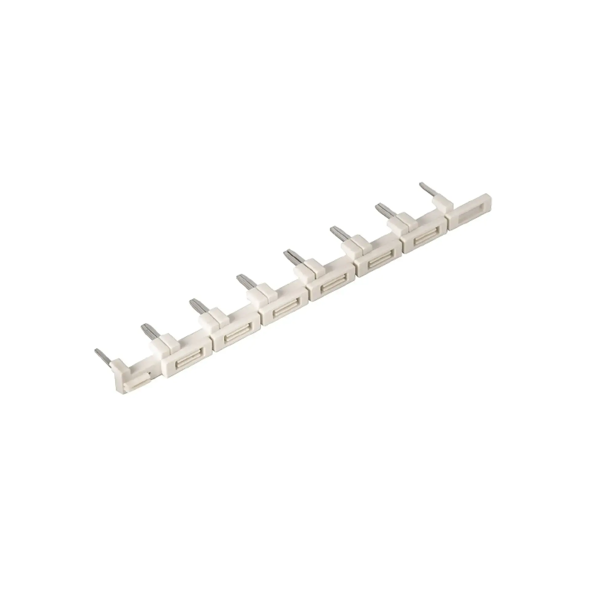 Weidmüller 1132070000 Cross-connector (relay), white, 12 A, can be cut to length, Number of poles: 8, Pitch in mm: 15.20 (img_001)
