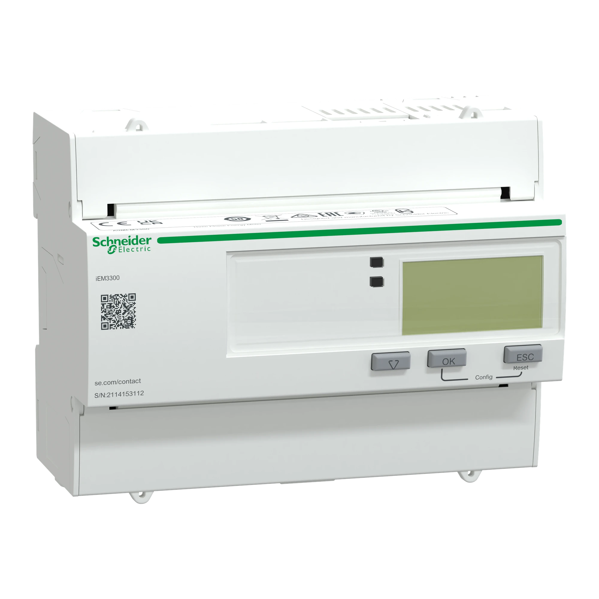 Schneider Electric A9MEM3300 IEM3300 Energy Meter, 125A (img_001)