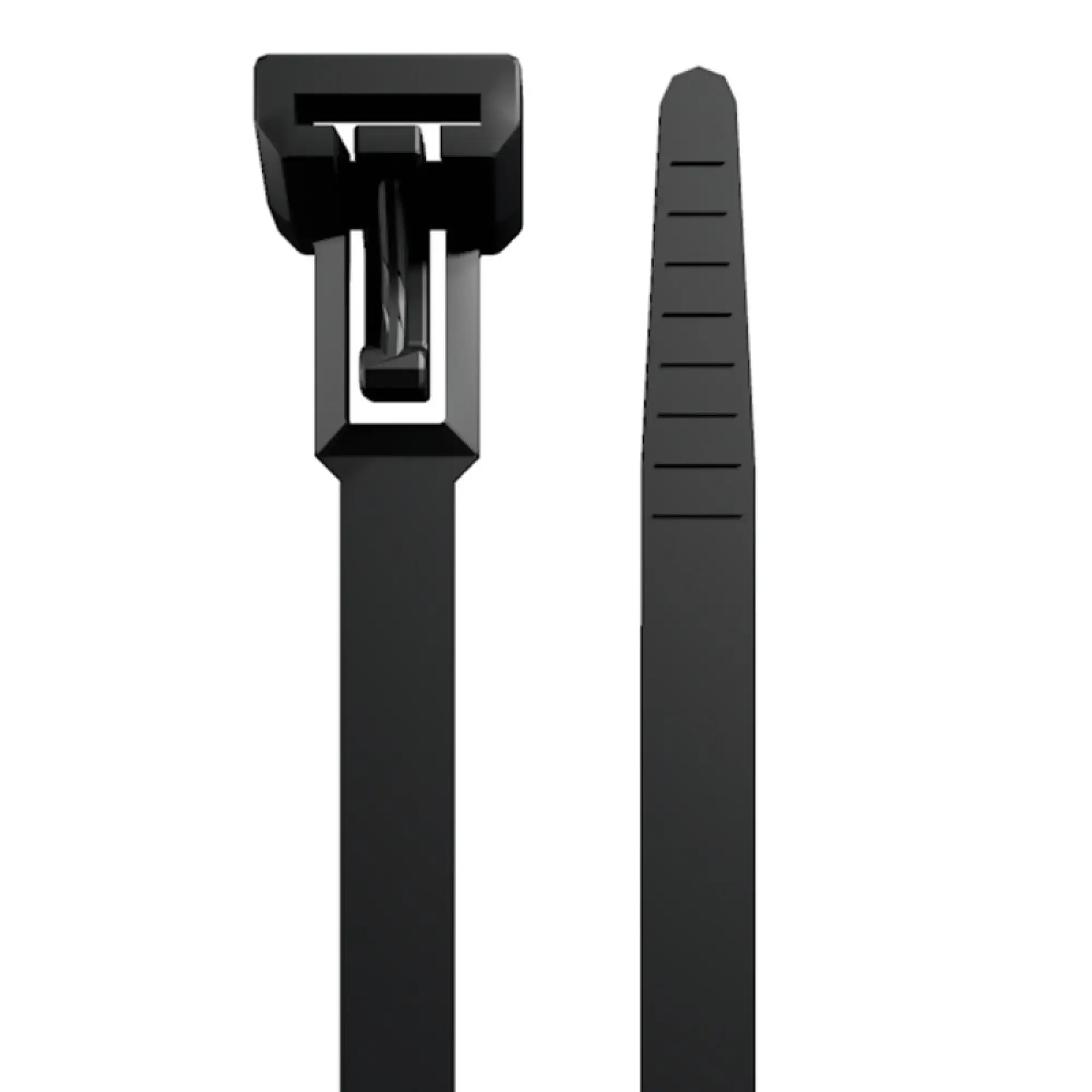 Weidmüller 1059210000 Cable tie, Width: 7.5 mm, 220 N, black, UL 94 flammability rating: V-2, Operating temperature range: -40...85 °C (img_001)