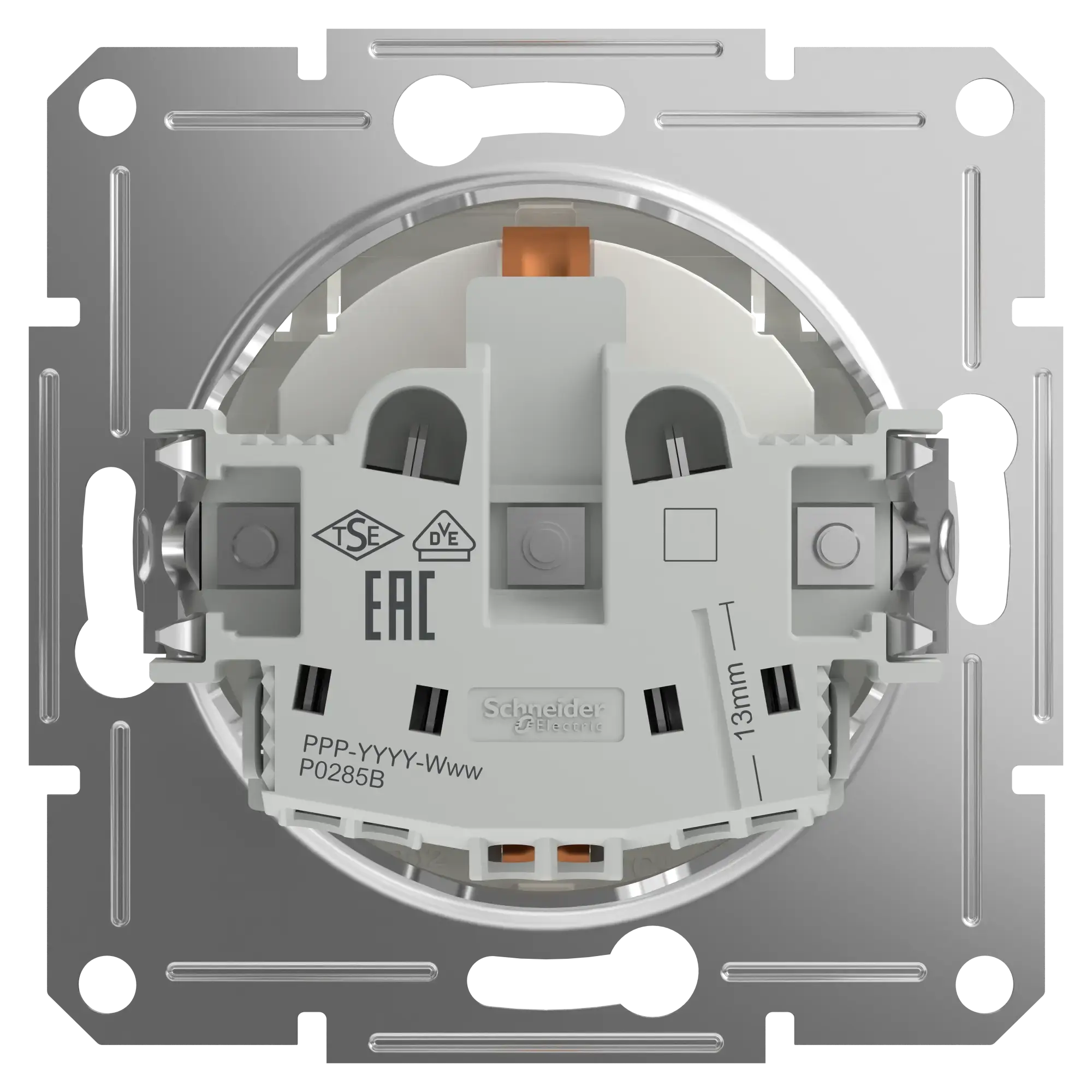 Schneider Electric EPH3170121D Socket Outlet 16A with Hinged Cover flush-mounted, white, Asfora (img_004)
