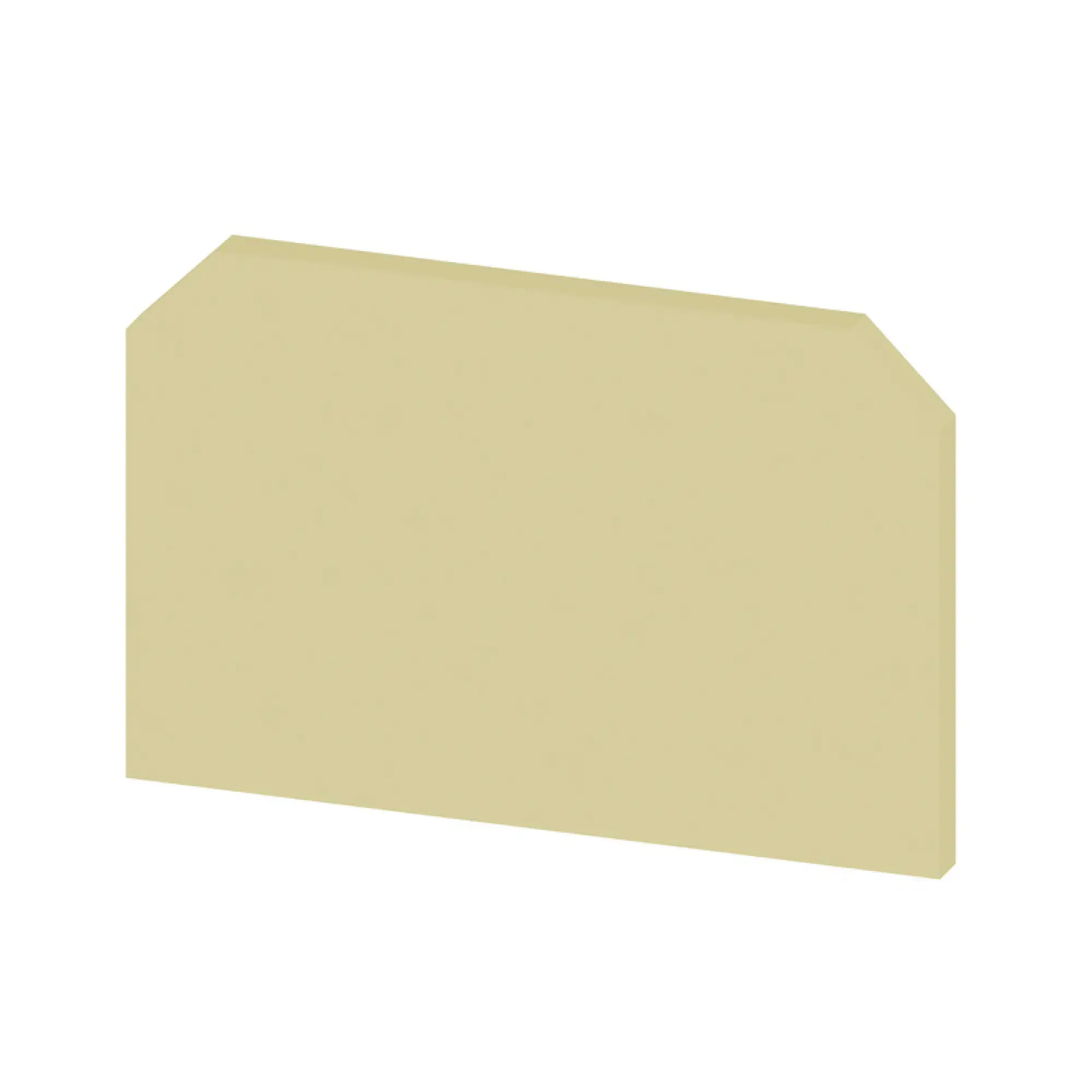 Weidmüller 0191300000 End plate (terminals), dark beige, Height: 54 mm, Width: 3 mm, V-0, KrG (img_001)