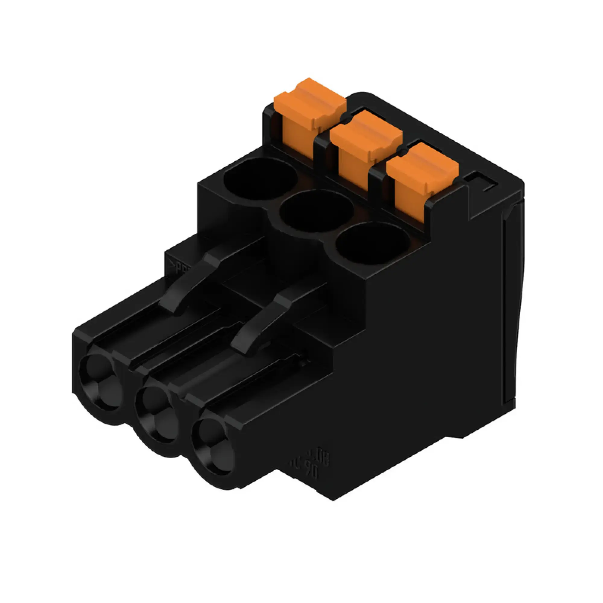 Weidmüller 1000040001 PCB connector (wire connection), 320 V, 24 A, Pitch in mm: 5.08, 3.31 mm², Number of poles: 3, PUSH IN with actuator, Box (img_001)