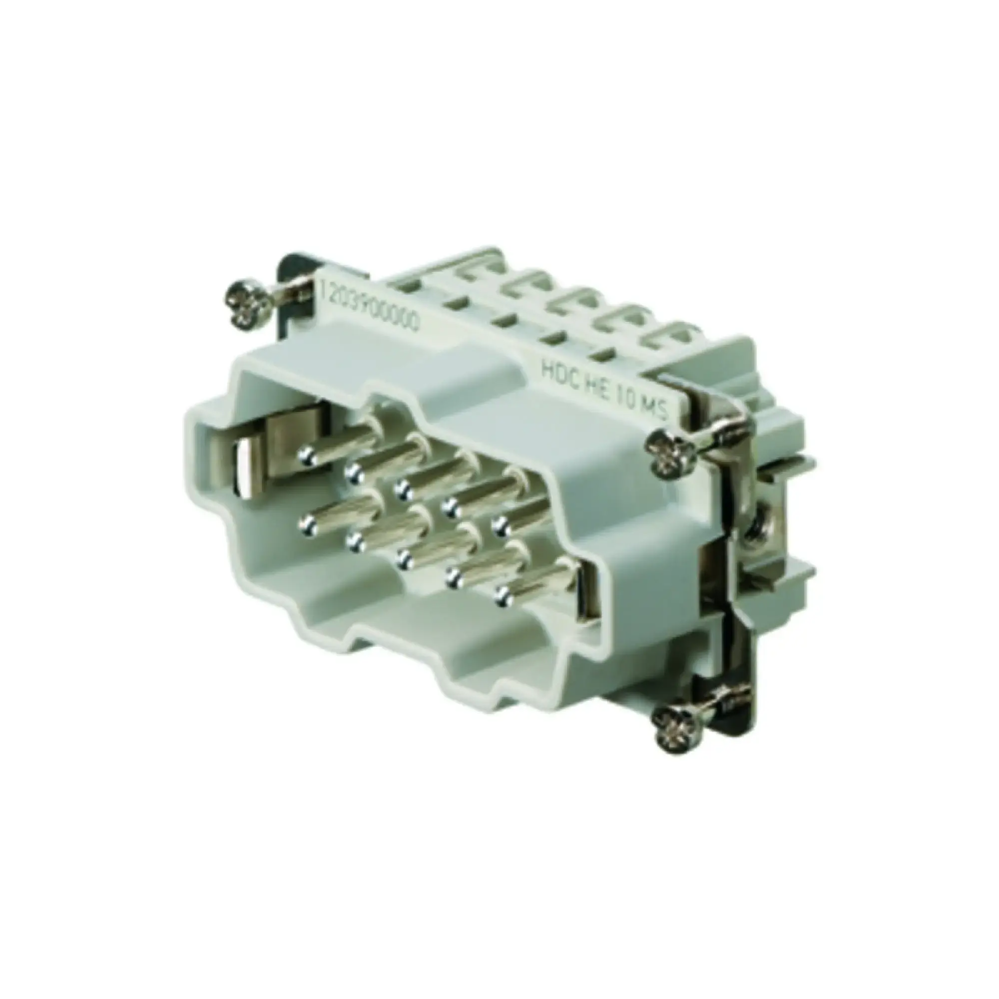 Weidmüller 1203900000 Contact insert (industry plug-in connectors), Male, 500 V, 16 A, Number of poles: 10, Screw connection, Size: 4 (img_001)