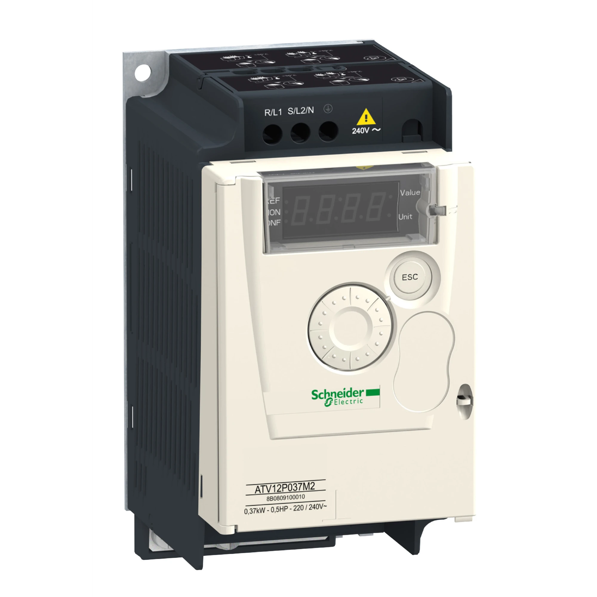 Schneider Electric ATV12P037M2 1ph 200V 0.37kW Baseplate TB (img_001)