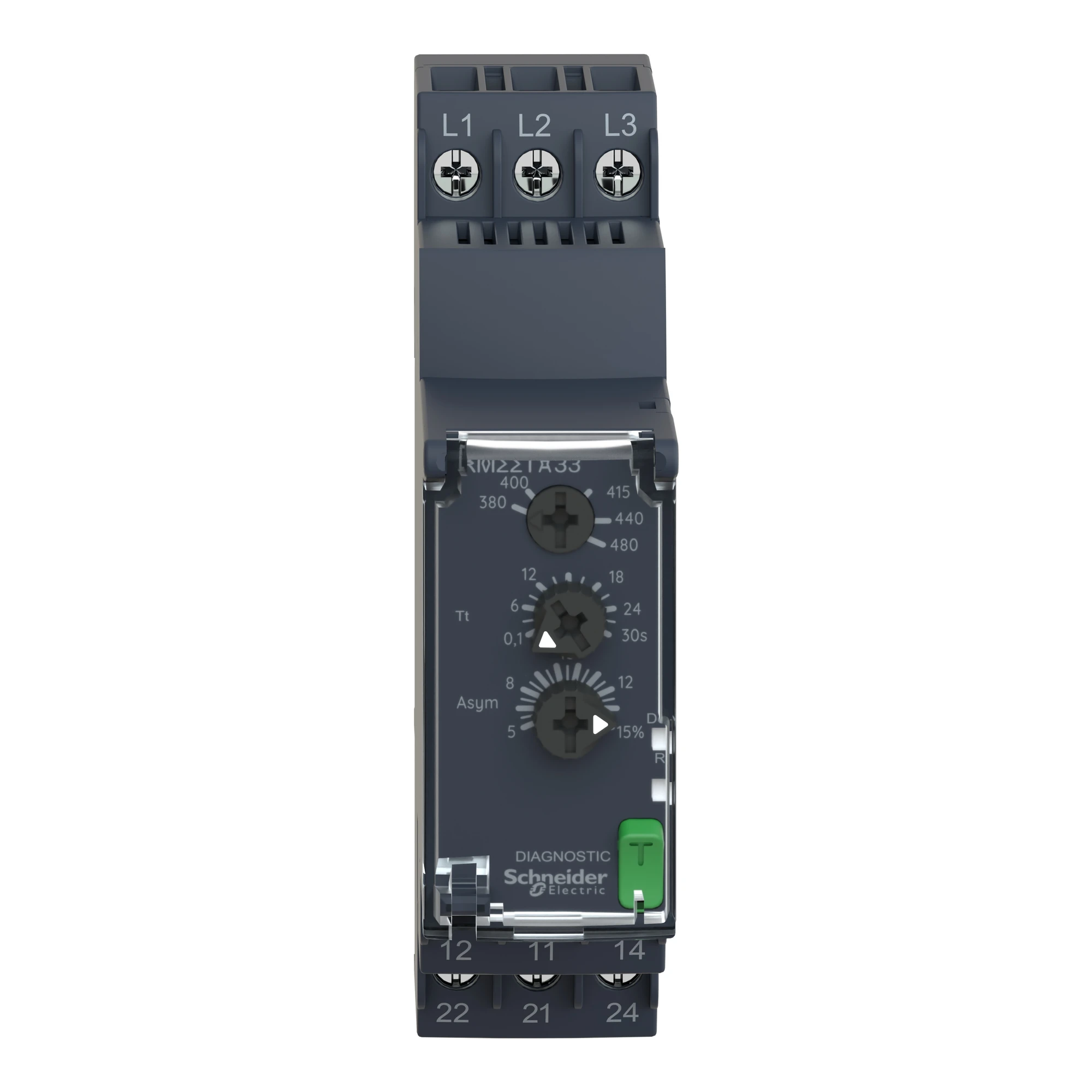 Schneider Electric RM22TA33 Network monitoring for phase sequence, failure and asymmetry, 380-480VAC, 2 W (img_004)