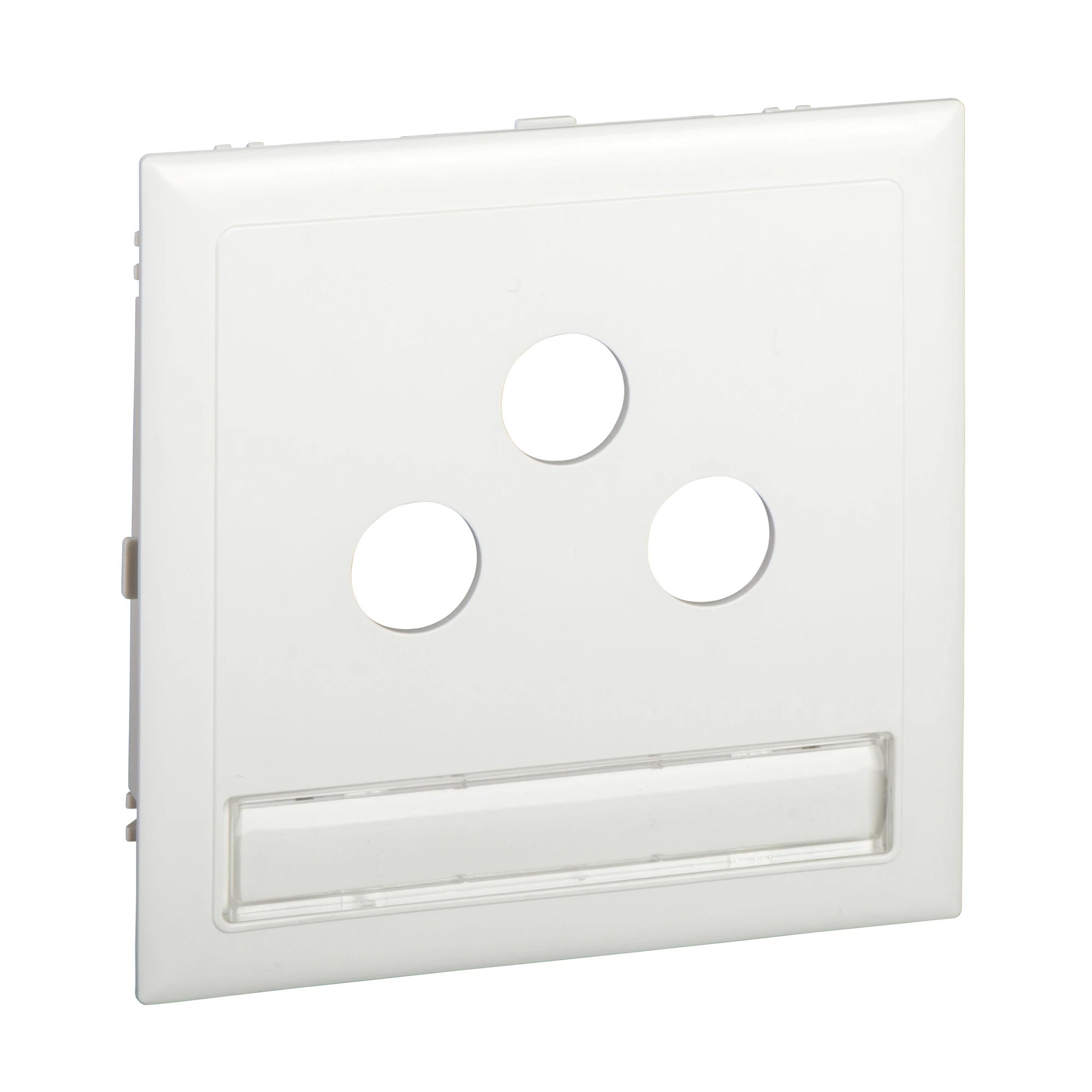 Schneider Electric 5970110 Central Plate - Triple Socket Outlet for Antenna (R+TV+SAT) RAL9016 white TYPE:CYB-BK9 9016 (img_001)