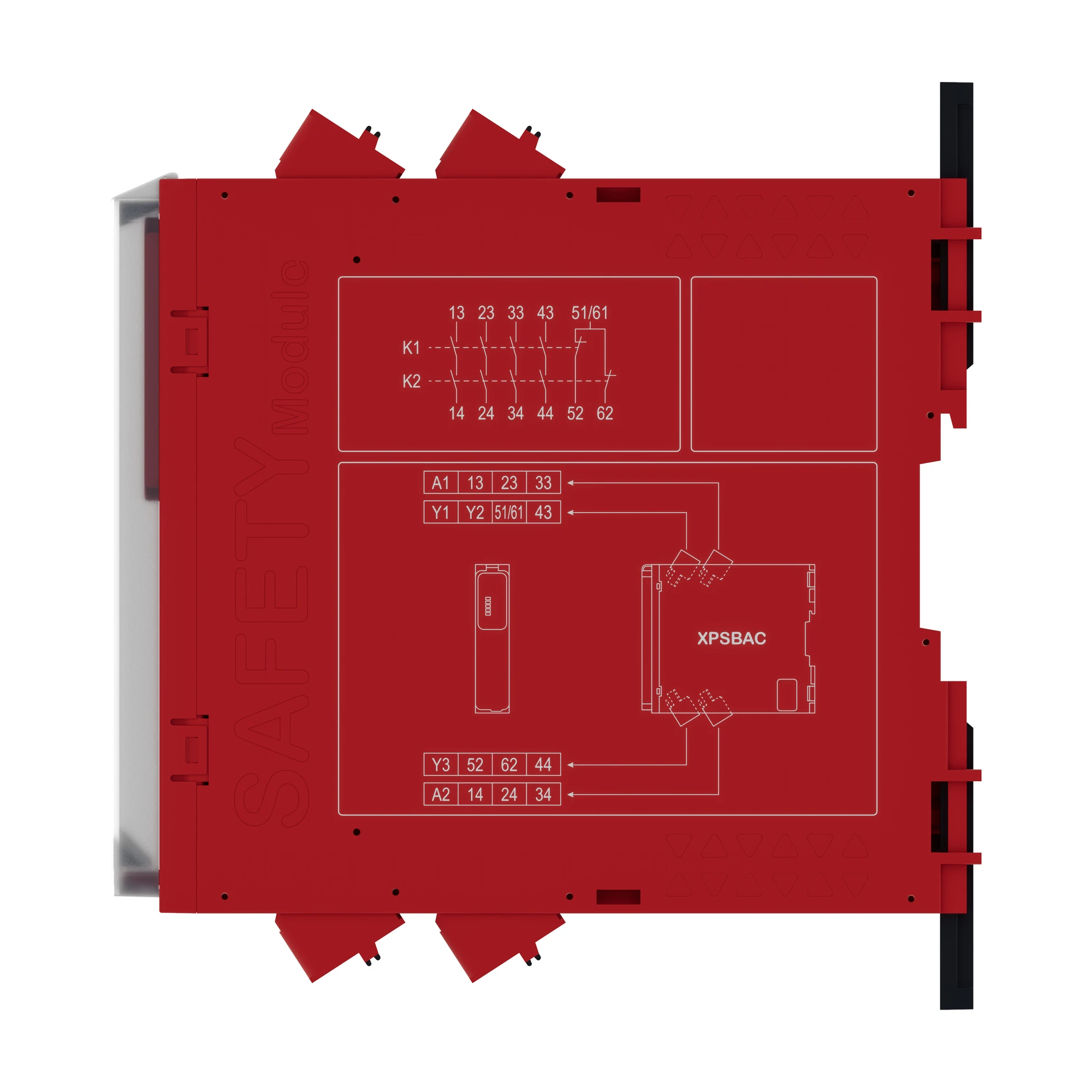 Schneider Electric XPSBAC14AC Safety relay, Harmony XPSB, 1 function, 1 circuit, PLe/Cat4/SIL3, 4NO 2NC, 24VAC/DC, spring cage (img_007)