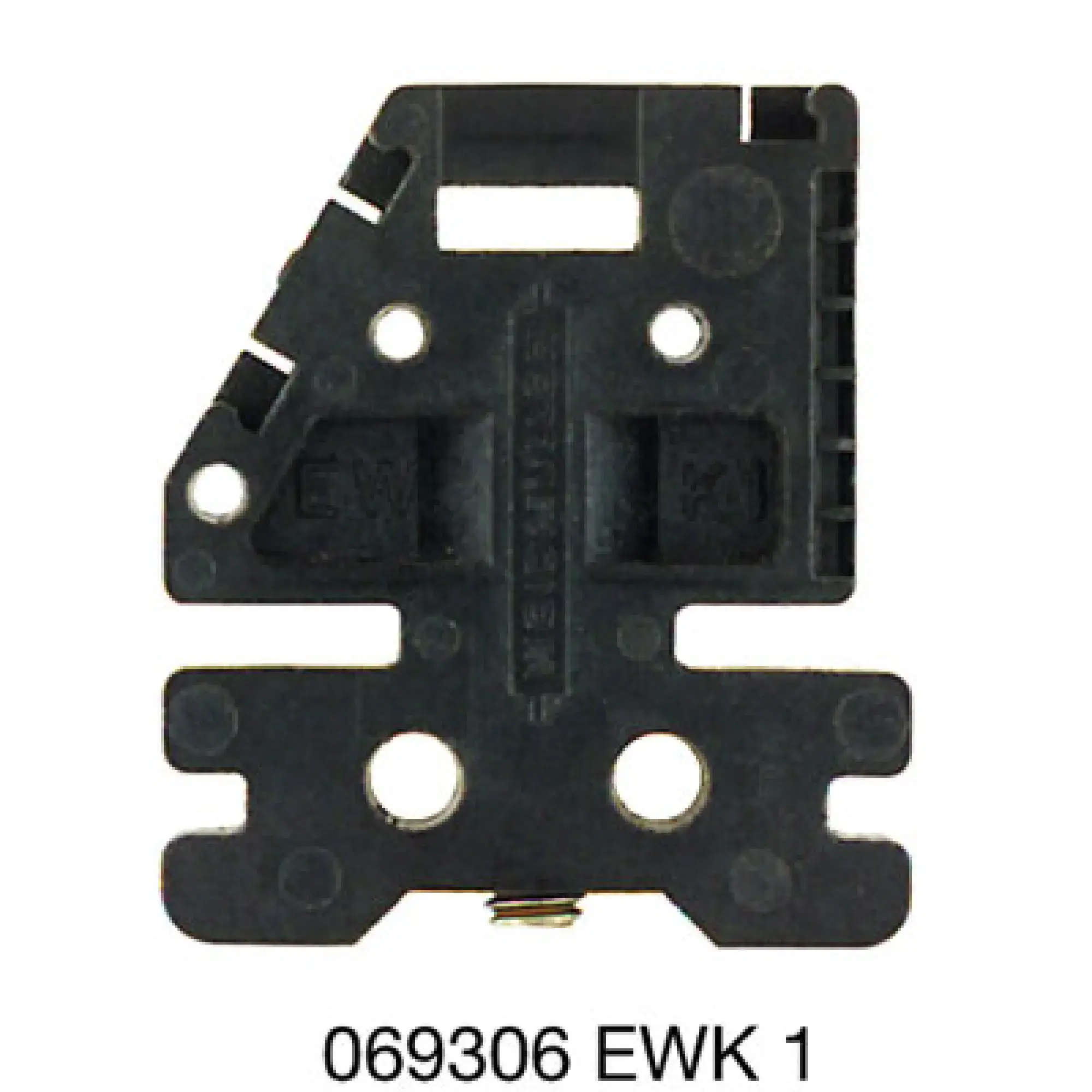 Weidmüller 0693060000 End bracket, black, TS 32, V-0, Width: 7.5 mm, 160 °C (img_001)