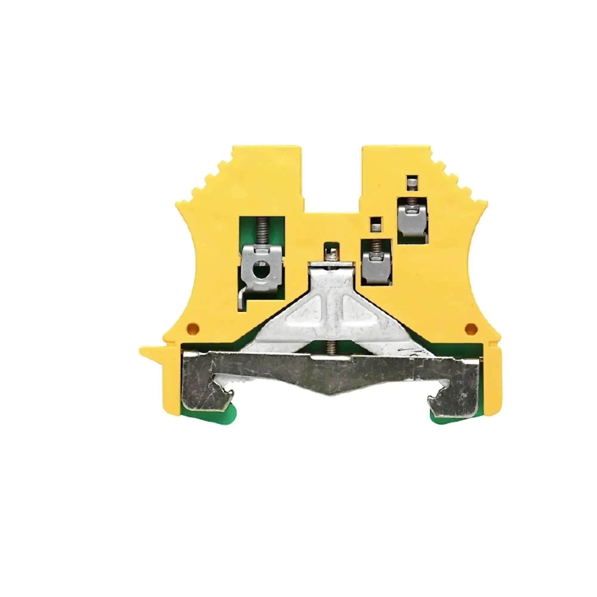 Weidmüller 1016400000 PE terminal, Screw connection, Green/yellow, 2.5 mm², 800 V, Number of connections: 1, Number of levels: 1, TS 35, V-0, Wemid (img_001)