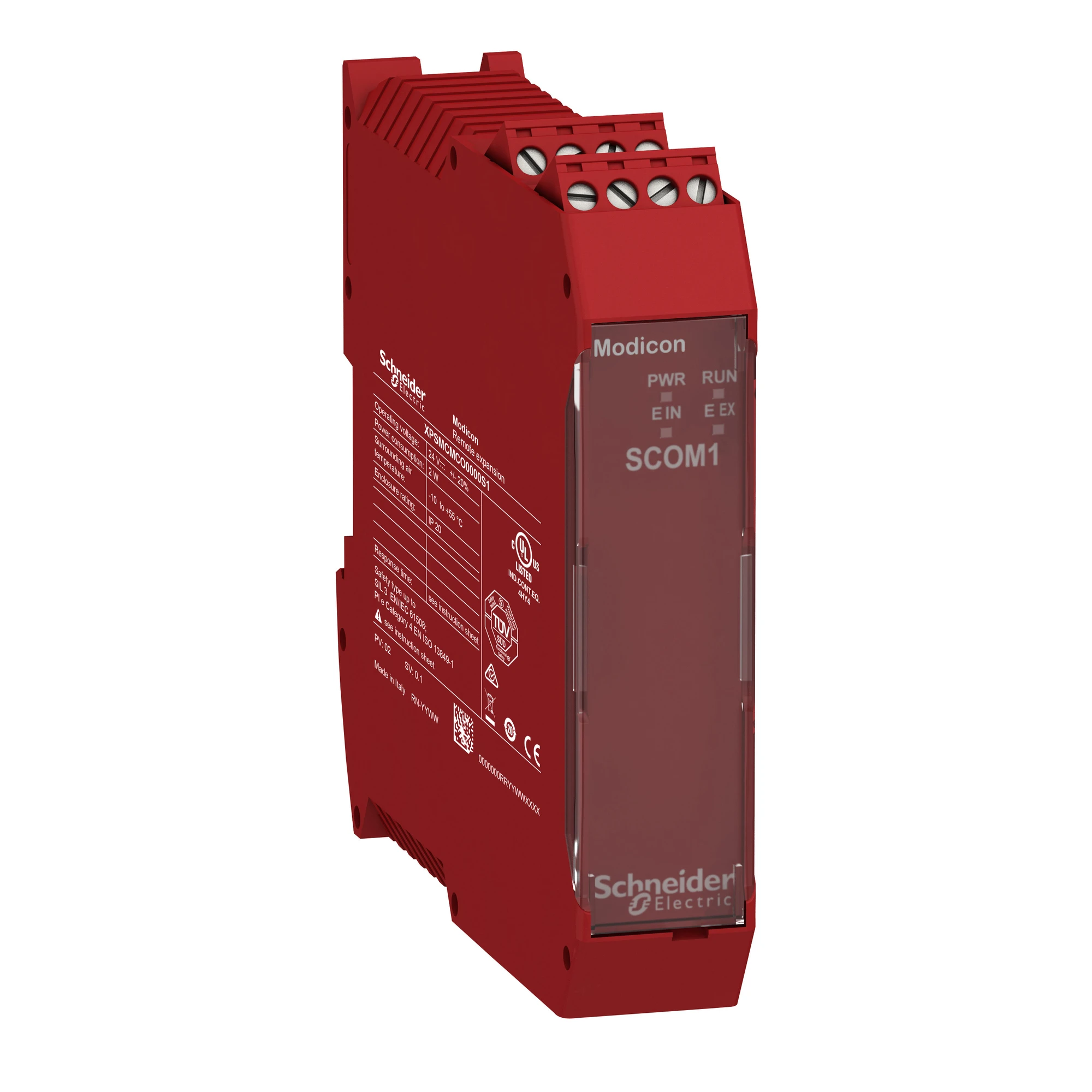 Schneider Electric XPSMCMCO0000S1 Module for secure communication, 1 channel (start/end of line), Modicon Safety Controller XPSMCM, screw terminals (img_001)