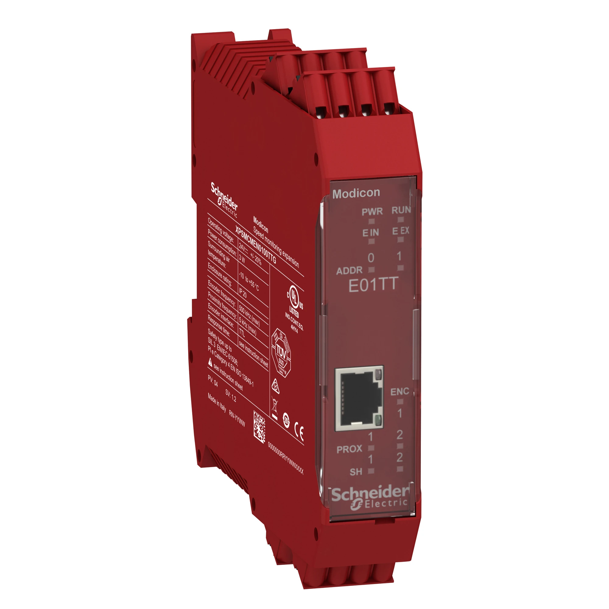 Schneider Electric XPSMCMEN0100TTG Speed Expansion Module Modicon XPSMCM, 1 Encoder TTL, Spring Terminals (img_001)