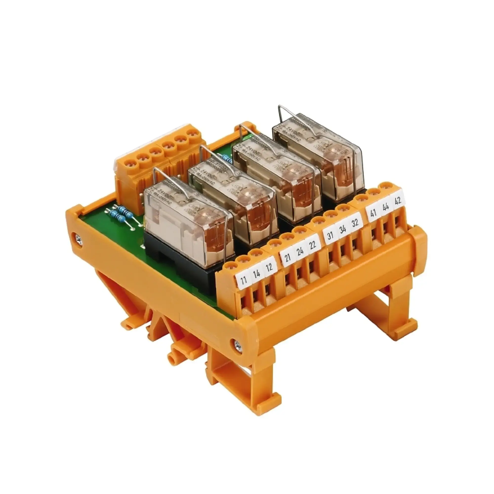 Weidmüller 1114861001 Relay module, 230 V AC, LED yellow, 4 CO contact (AgNi 90/10) , 3 A, Screw connection (img_001)